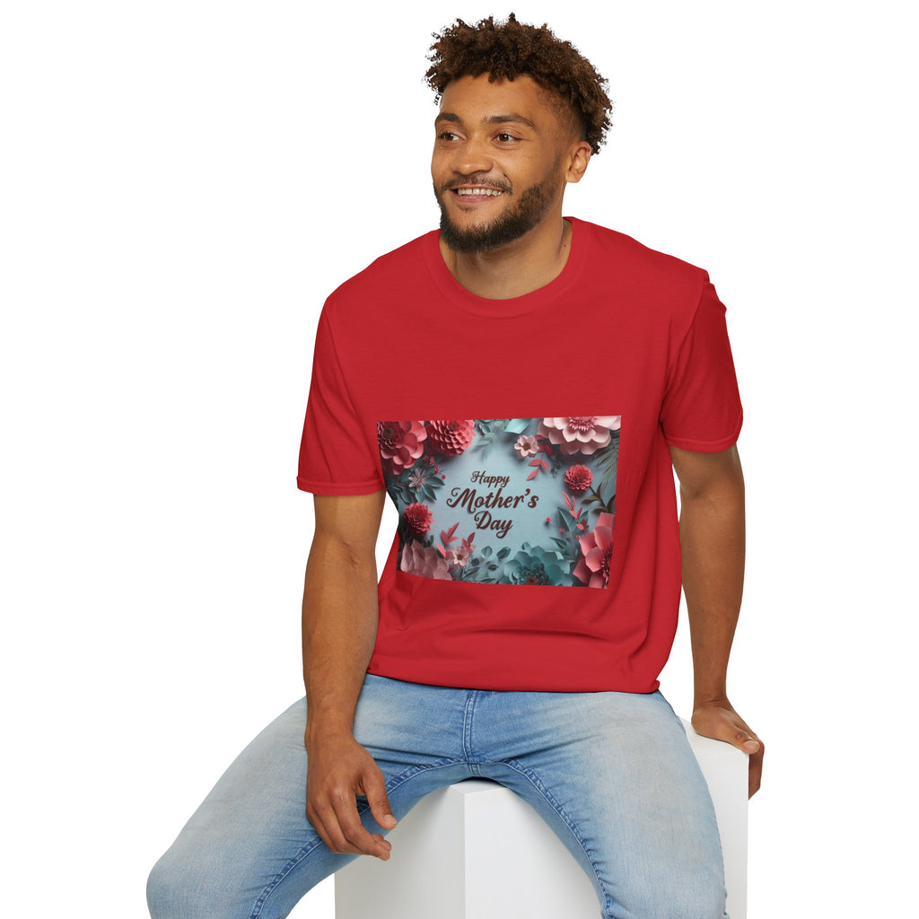 Mother's Day Floral T-Shirt — "Happy Mother's Day" Garden Bouquet Tee