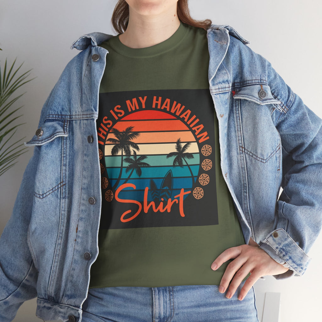 This Is My Hawaiian Shirt Tee — Vintage Sunset Palm Beach T-Shirt