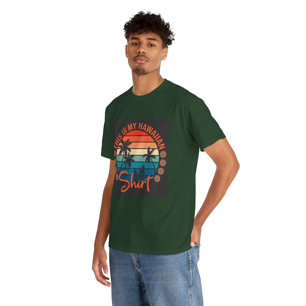 This Is My Hawaiian Shirt Tee — Vintage Sunset Palm Beach T-Shirt