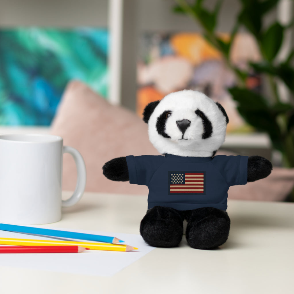 American Flag Teddy Bear with Tee — Patriotic Plush Gift