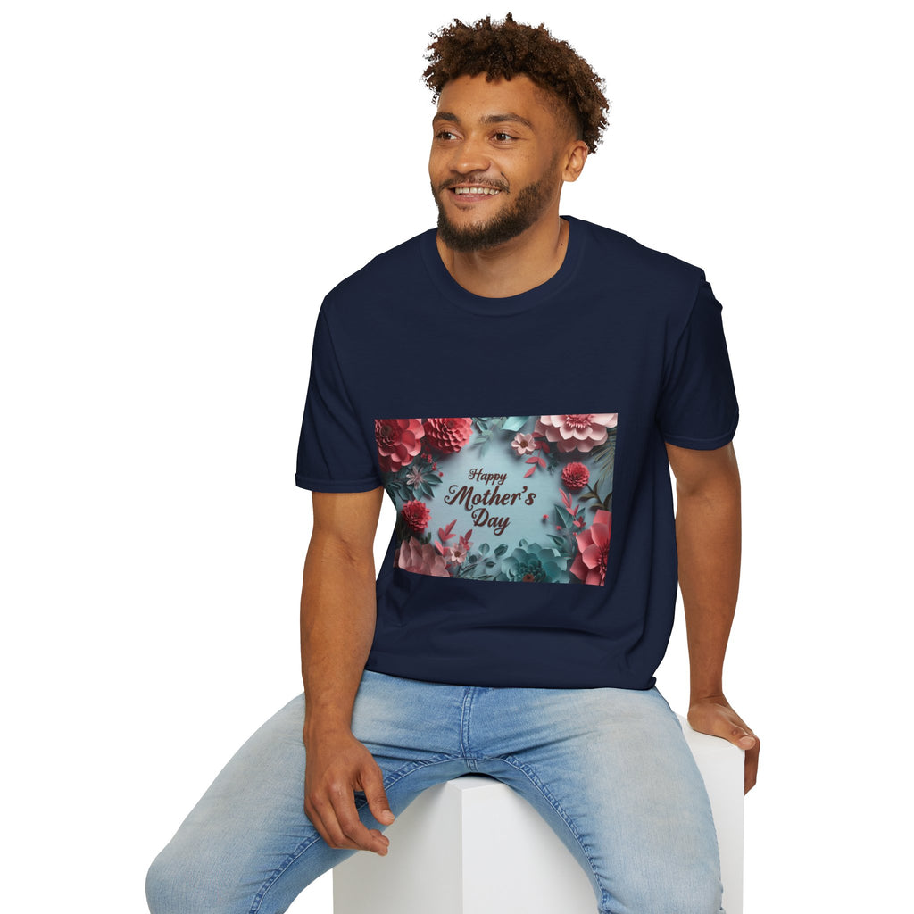 Mother's Day Floral T-Shirt — "Happy Mother's Day" Garden Bouquet Tee