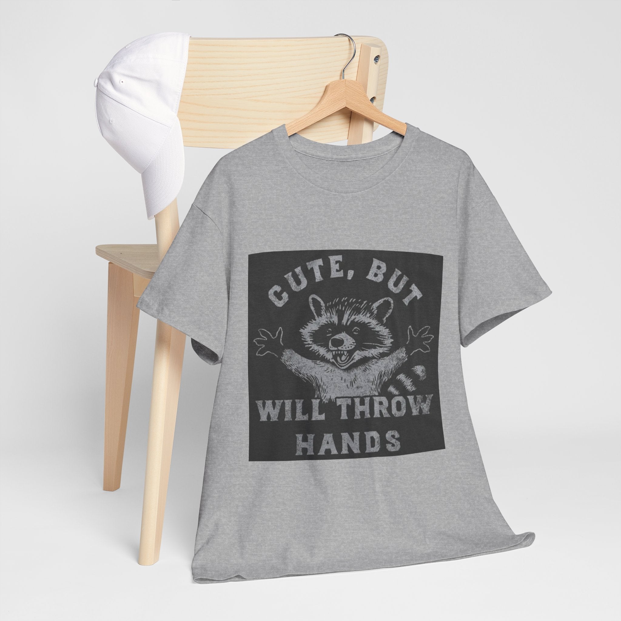 Cute But Will Throw Hands Raccoon T-Shirt