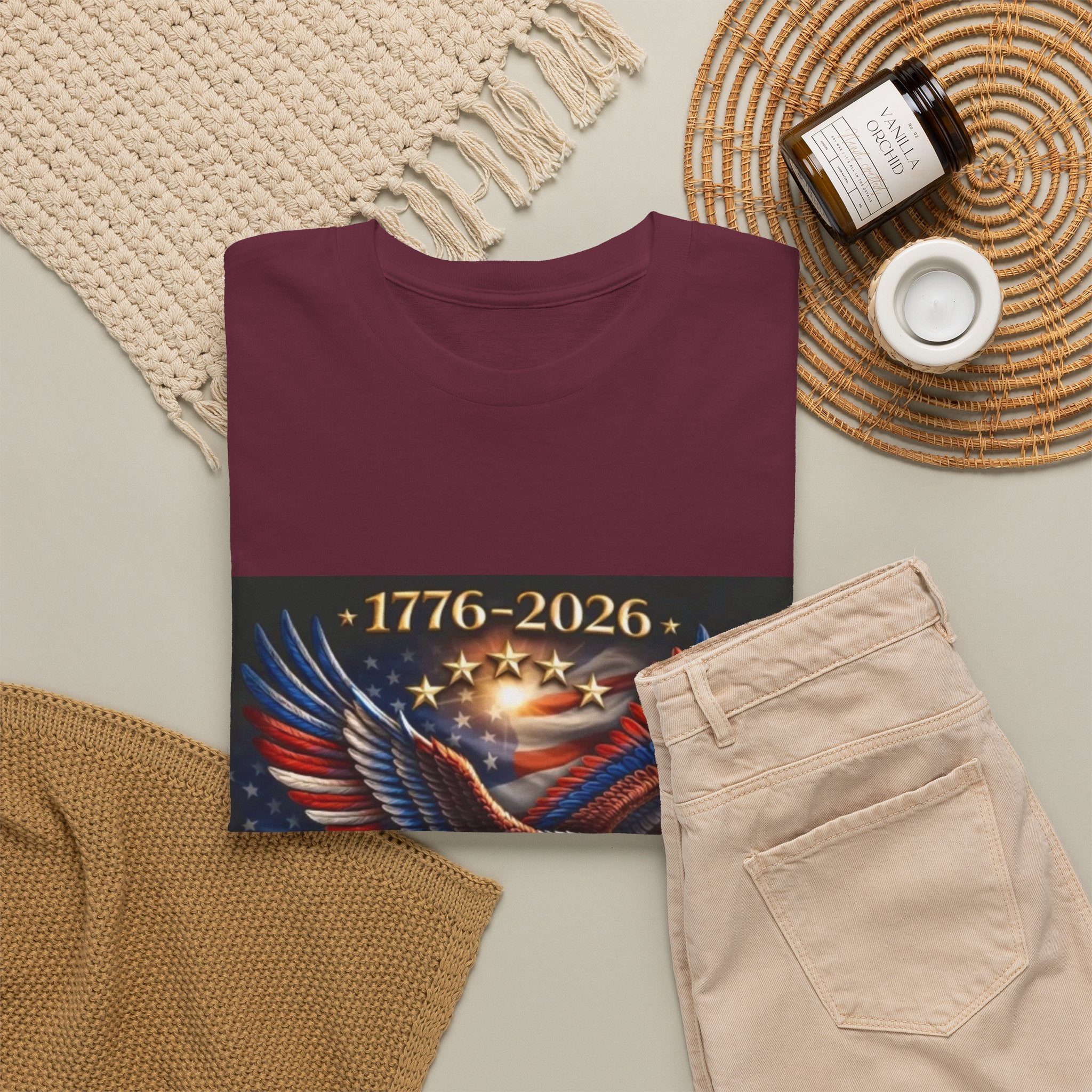 America 250th Anniversary T-Shirt — 1776–2026 Patriotic Eagle Tee