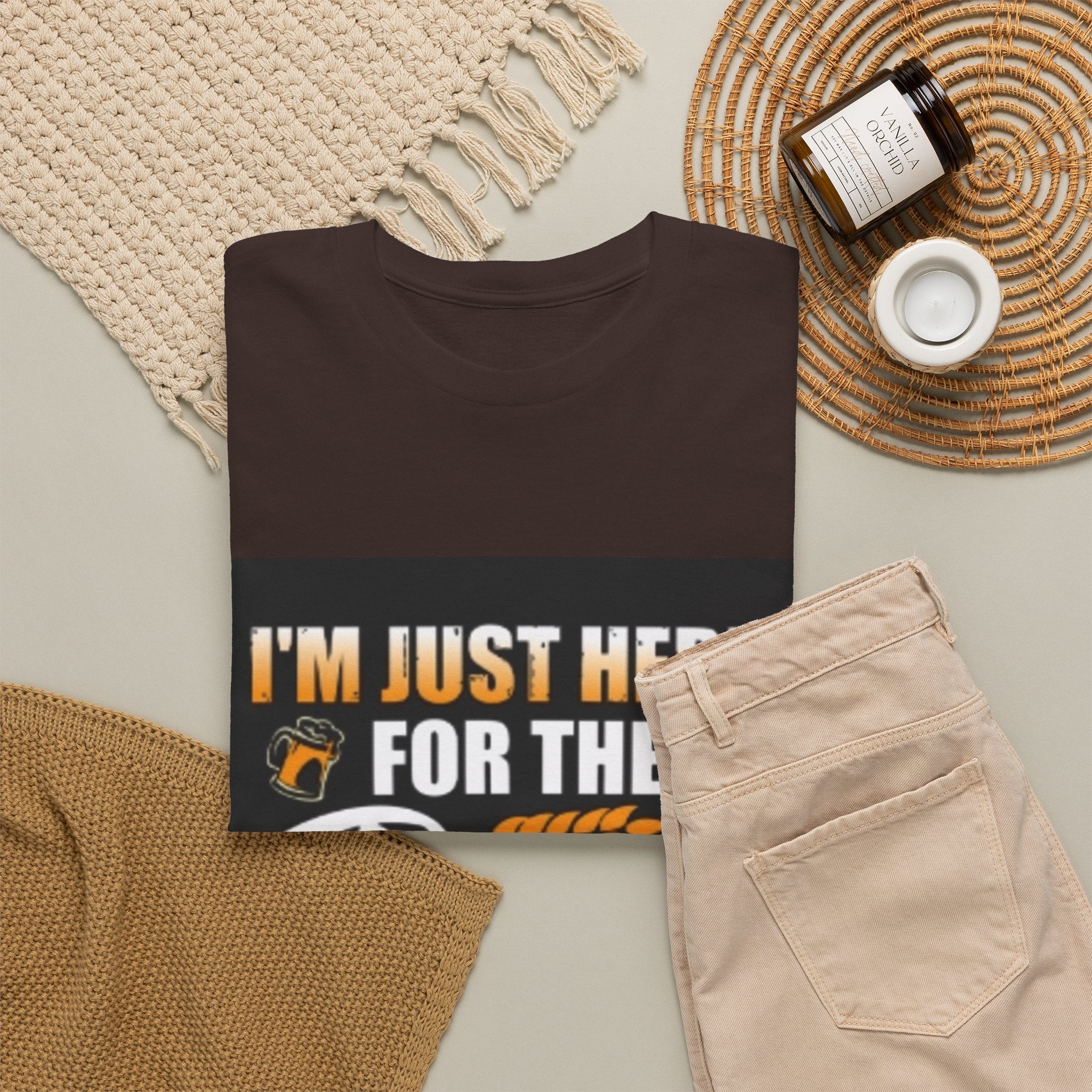 I'm Just Here for the Beer T-Shirt — Funny Beer Drinking Tee for Parties & Oktoberfest