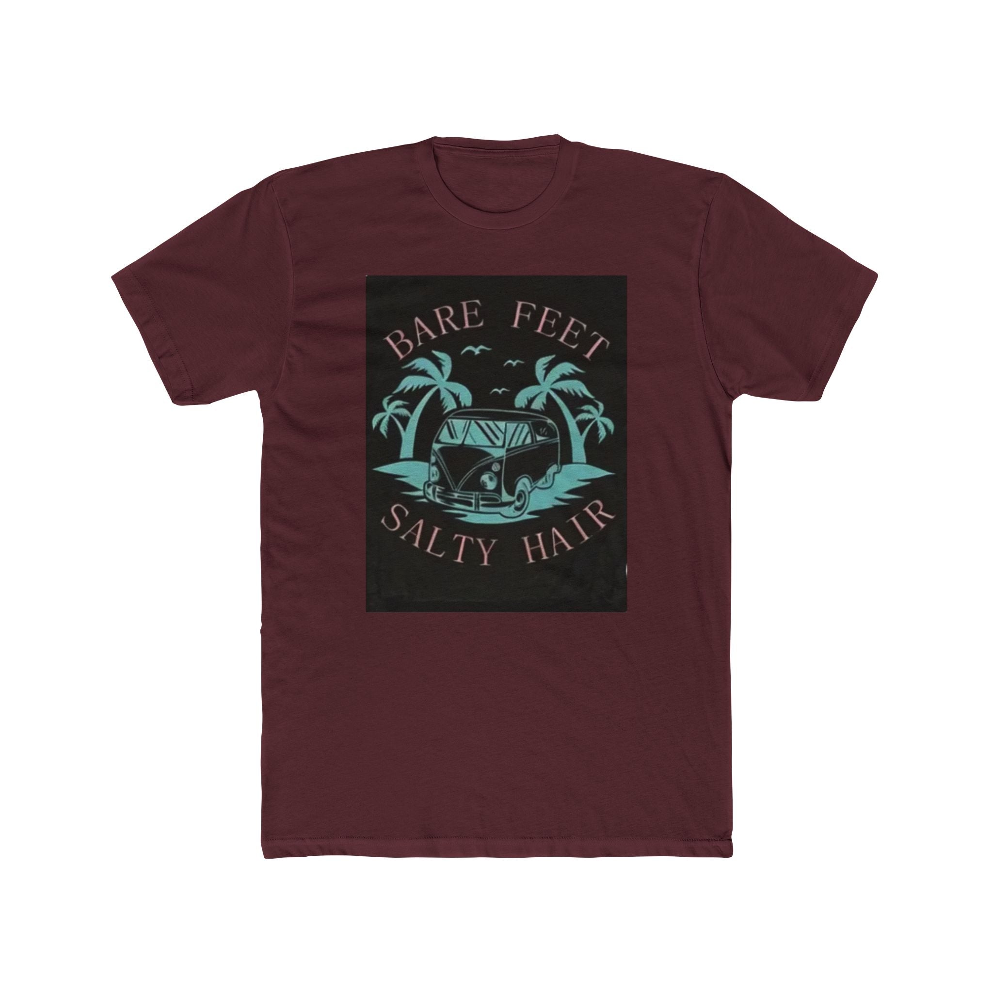 T-Shirt — "Bare Feet, Salty Hair" Beach Graphic Tee