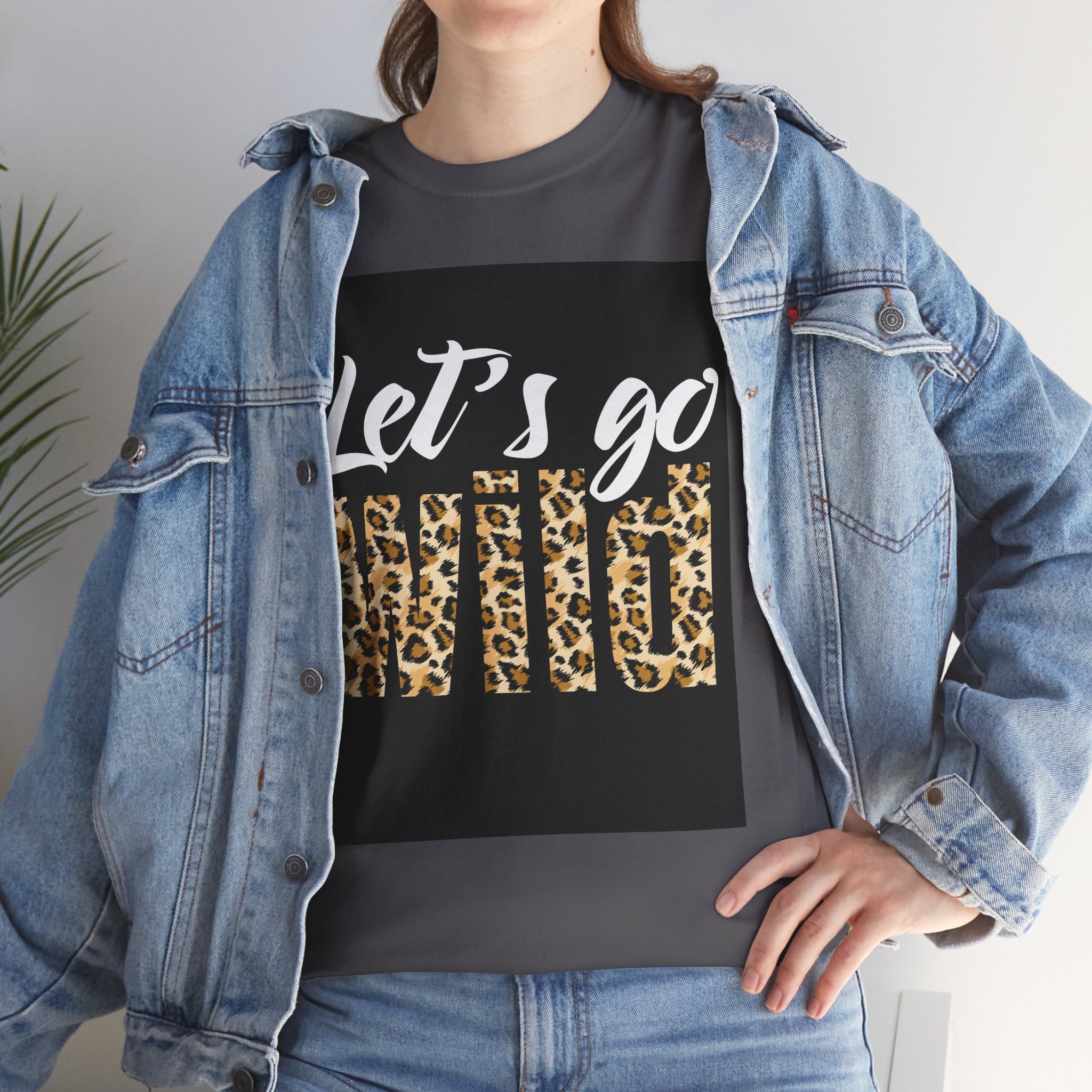 Let's Go Wild Leopard Graphic Tee