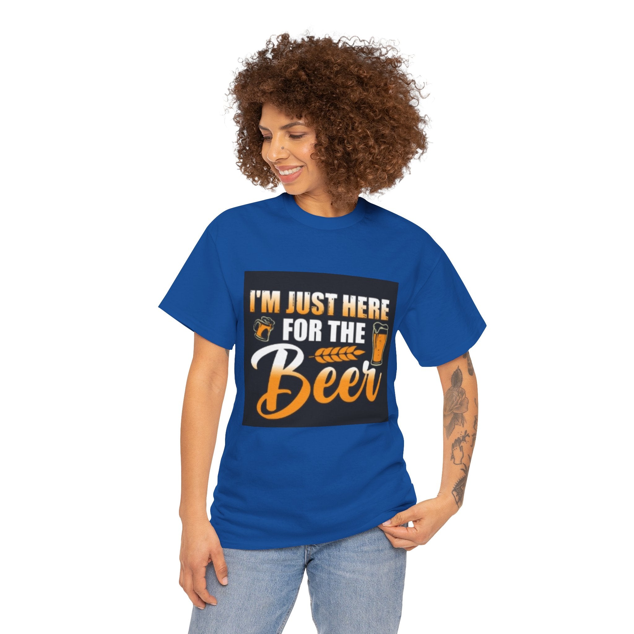 I'm Just Here for the Beer T-Shirt — Funny Beer Drinking Tee for Parties & Oktoberfest
