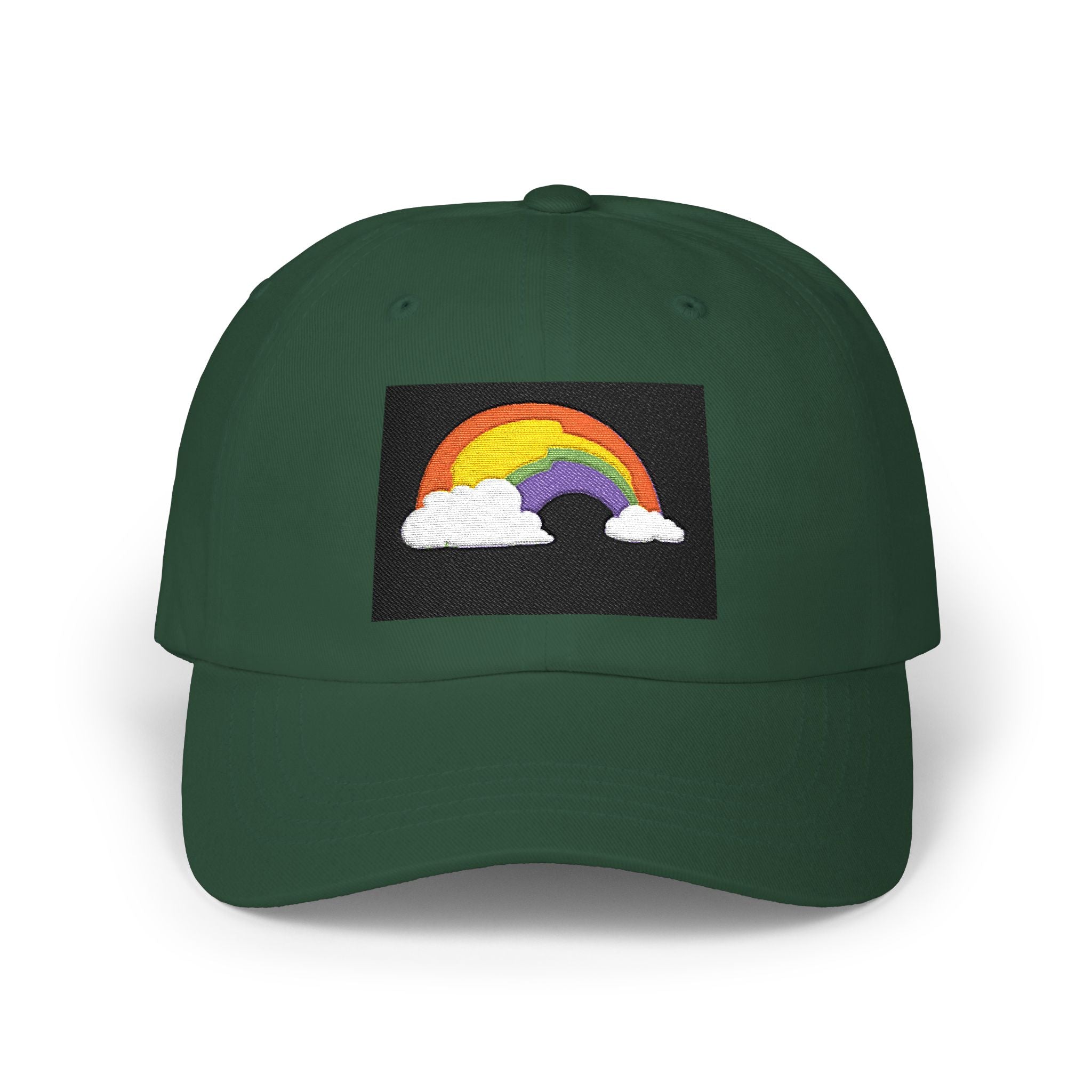 Dad Cap — Embroidered Rainbow Patch Baseball Hat