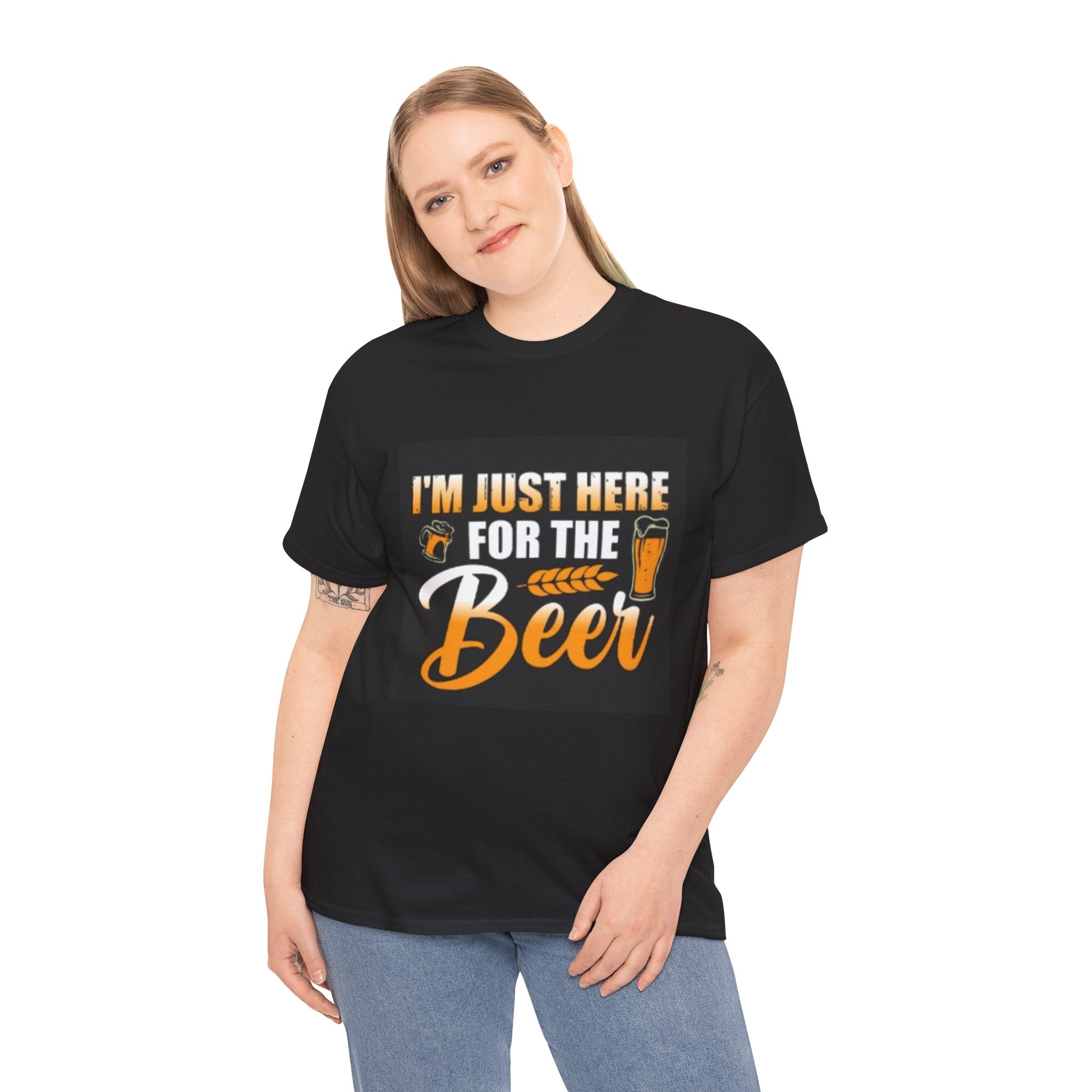I'm Just Here for the Beer T-Shirt — Funny Beer Drinking Tee for Parties & Oktoberfest