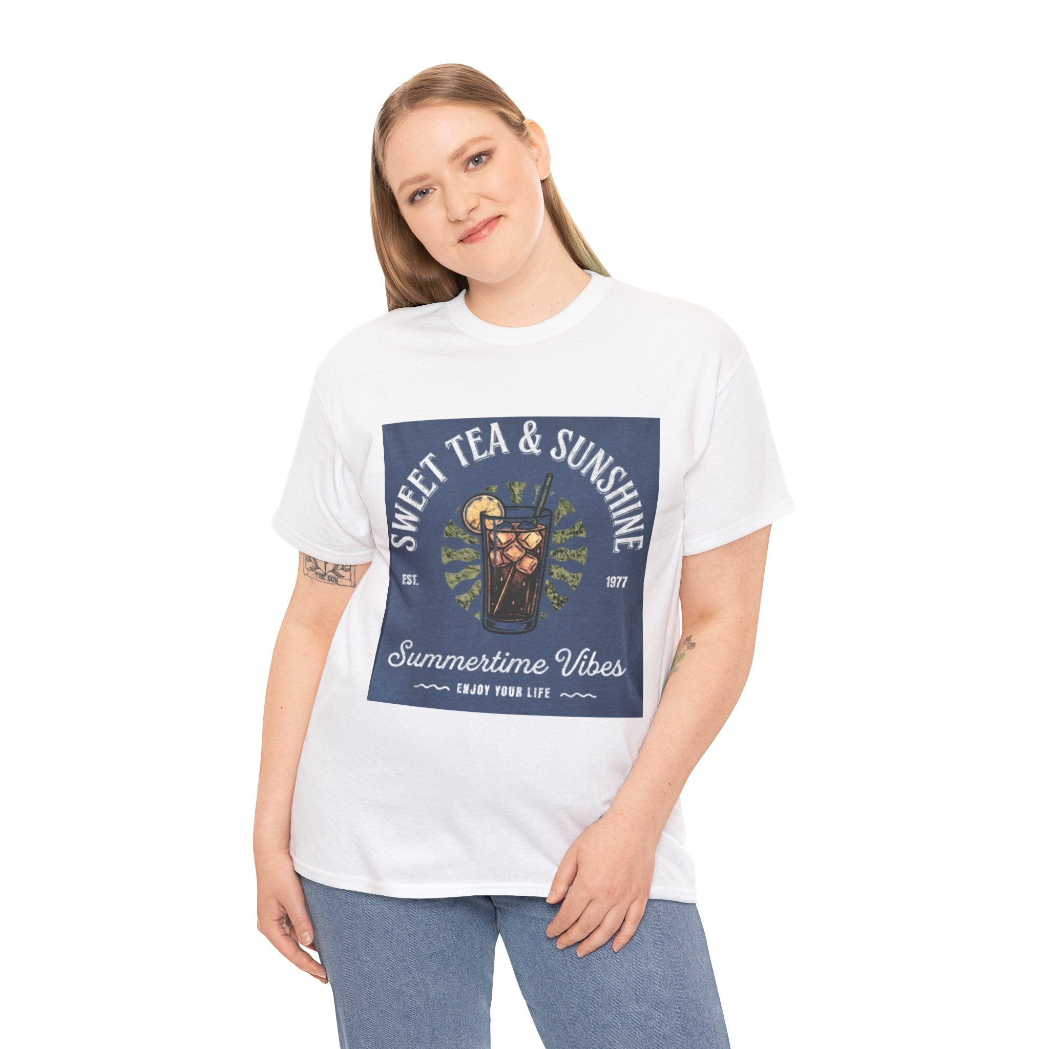 Sweet Tea & Sunshine Tee — Summertime Vibes Iced Tea Graphic T-Shirt
