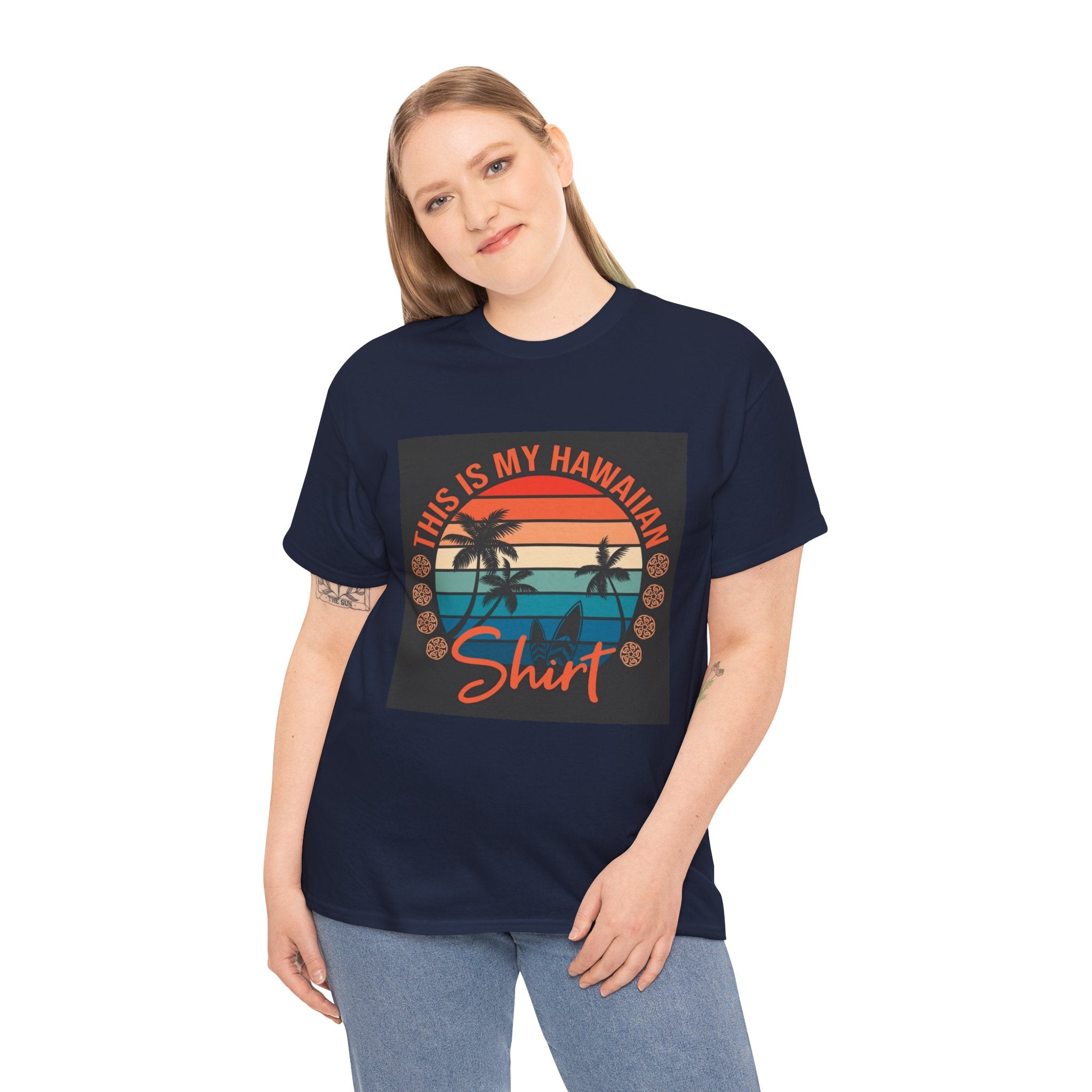 This Is My Hawaiian Shirt Tee — Vintage Sunset Palm Beach T-Shirt