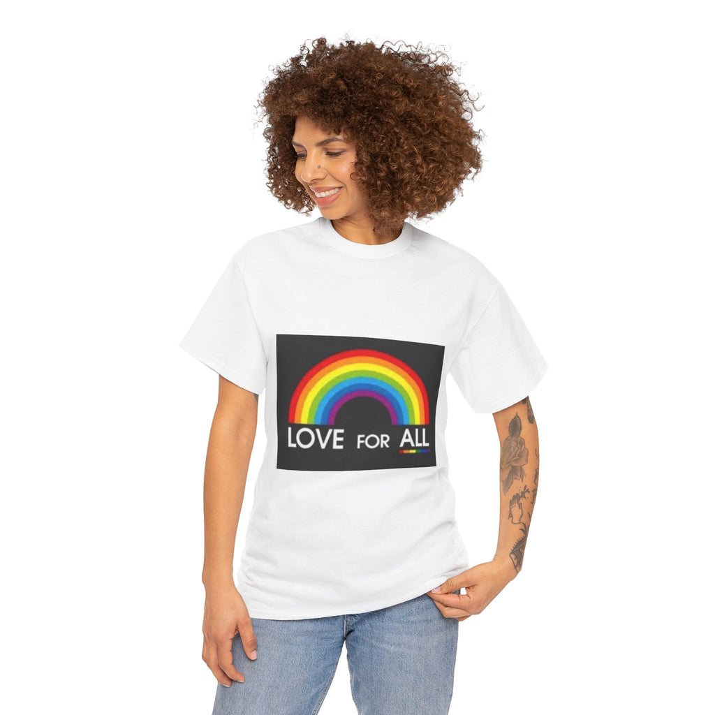 T-Shirt — 'Love For All' Rainbow Pride Tee