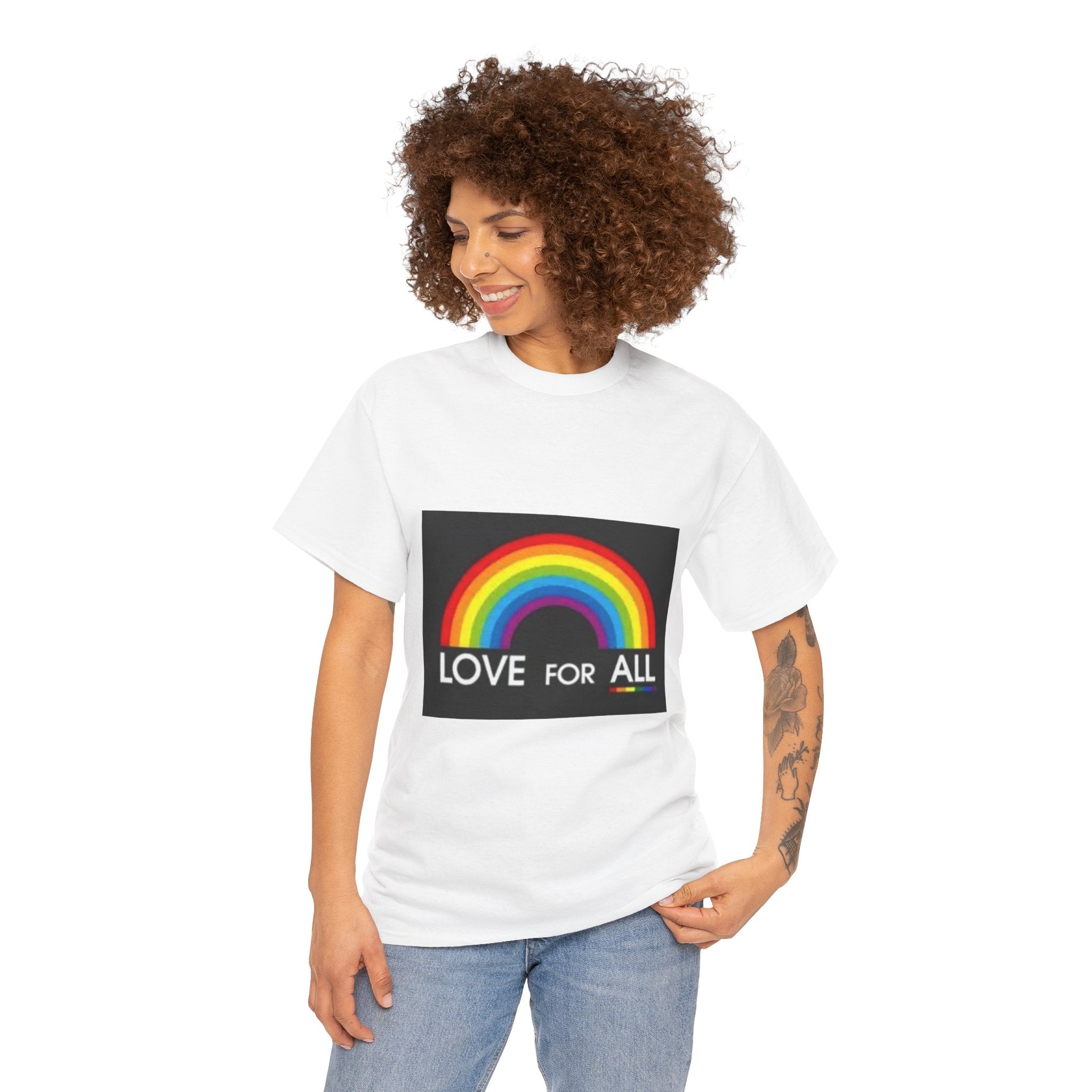 T-Shirt — 'Love For All' Rainbow Pride Tee