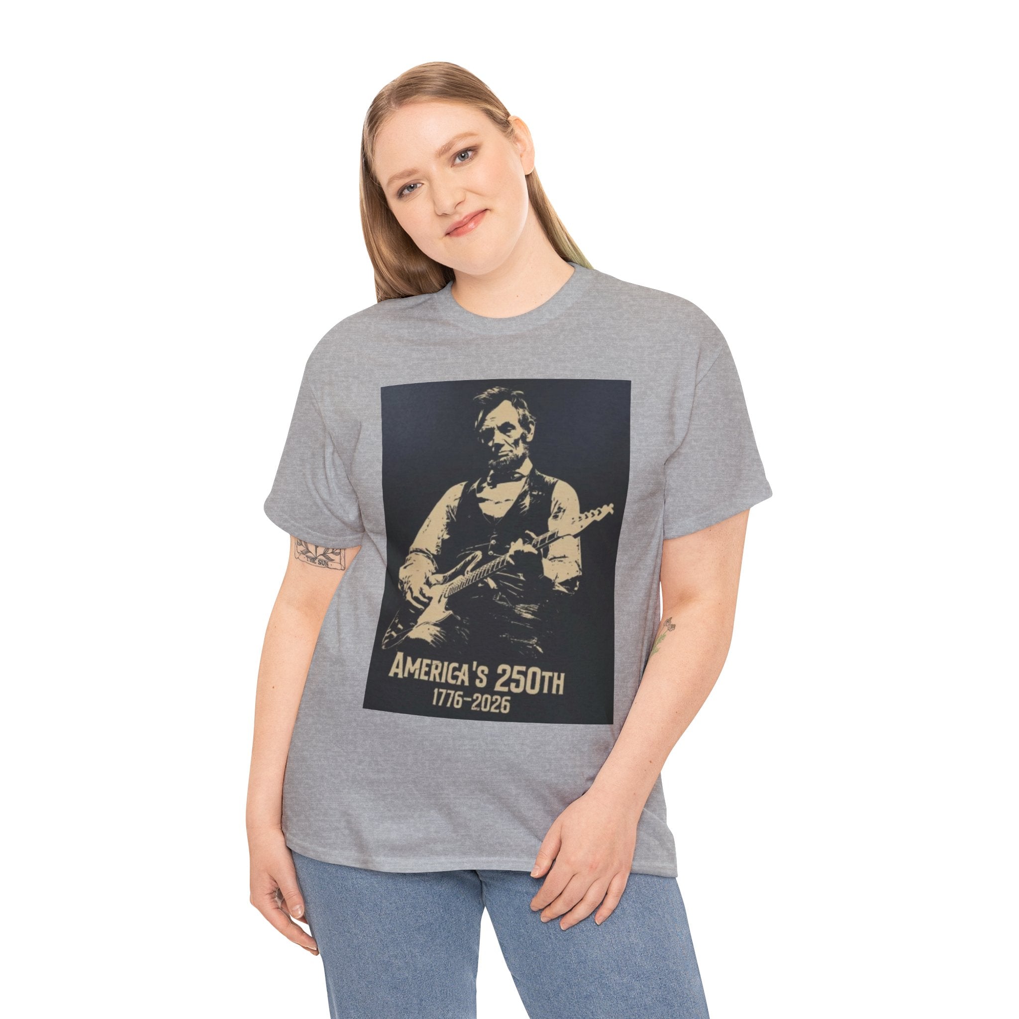 America's 250th Guitar Tee — 1776–2026 Patriotic Rock T‑Shirt