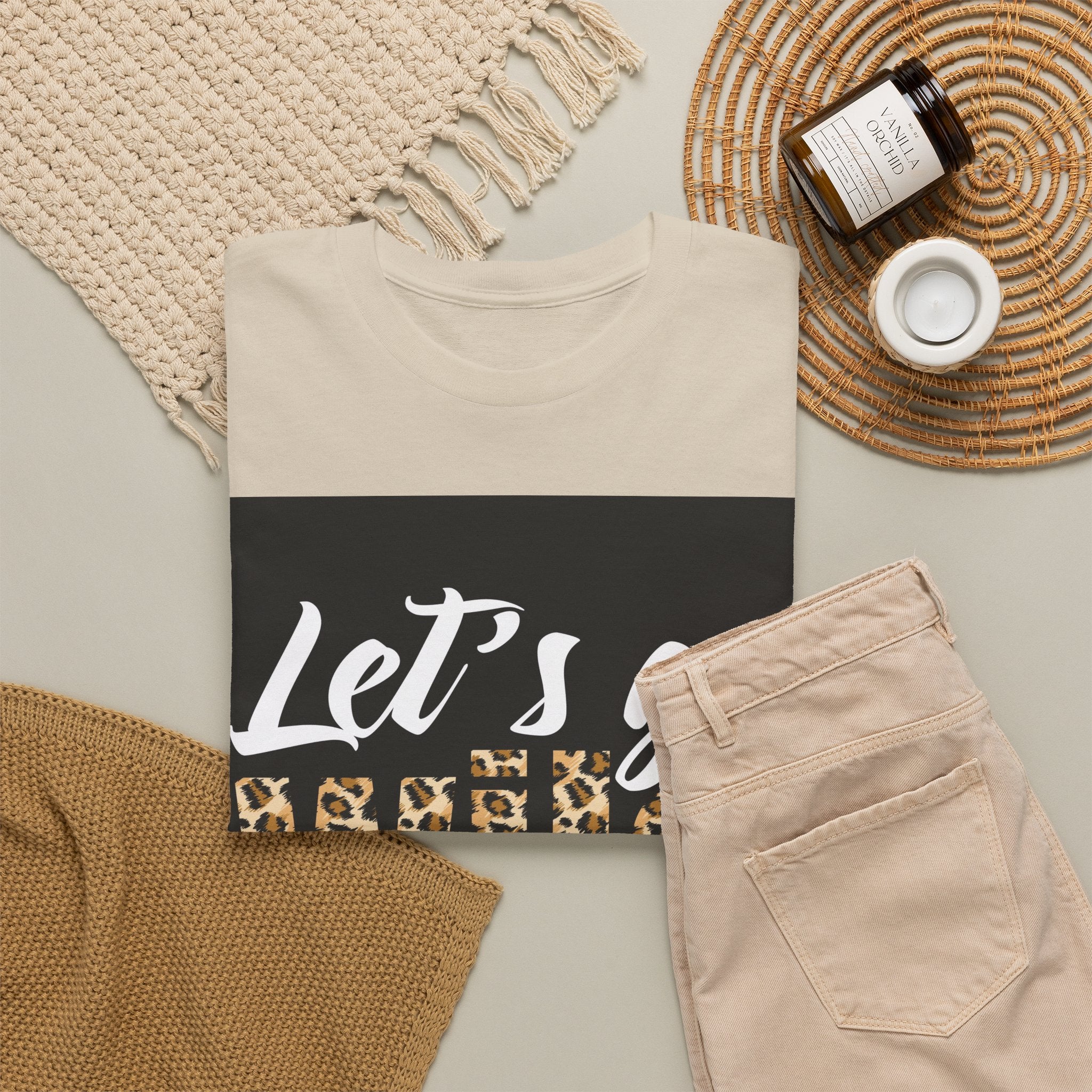 Let's Go Wild Leopard Graphic Tee