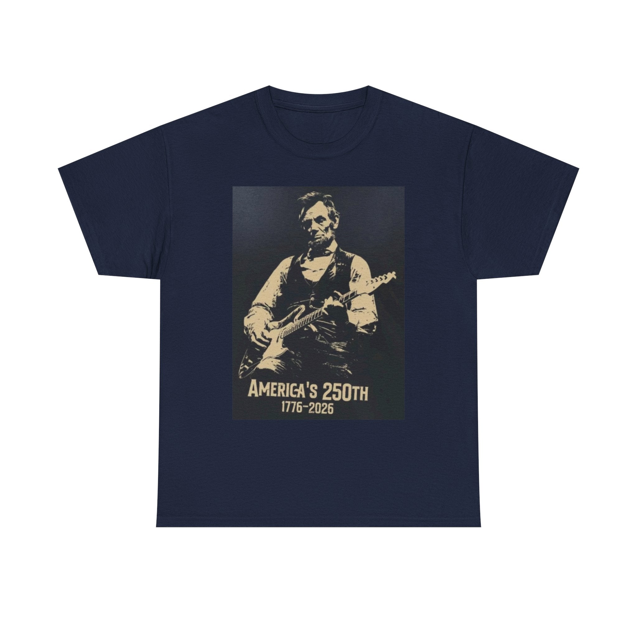 America's 250th Guitar Tee — 1776–2026 Patriotic Rock T‑Shirt