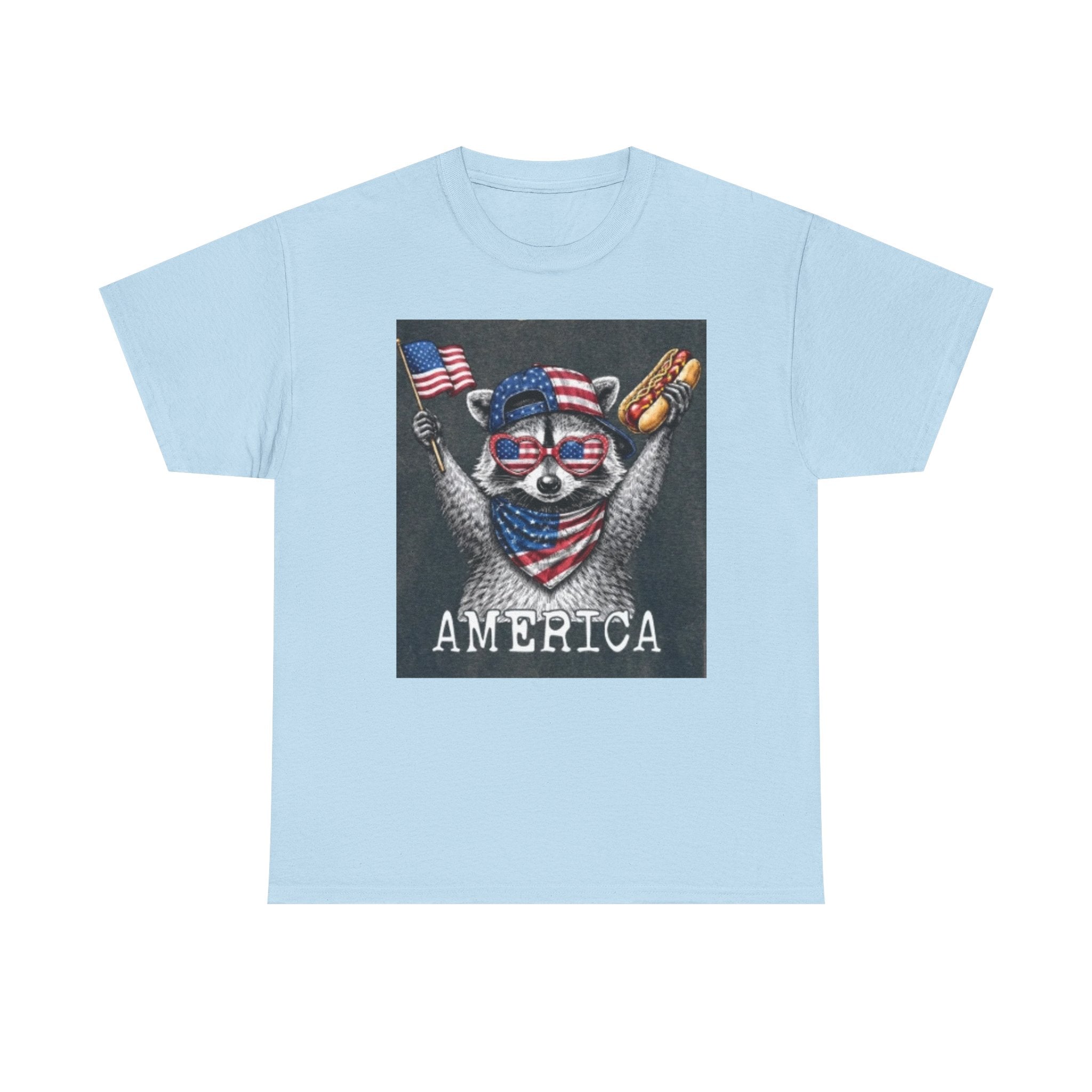 Patriotic Raccoon 'America' T-Shirt