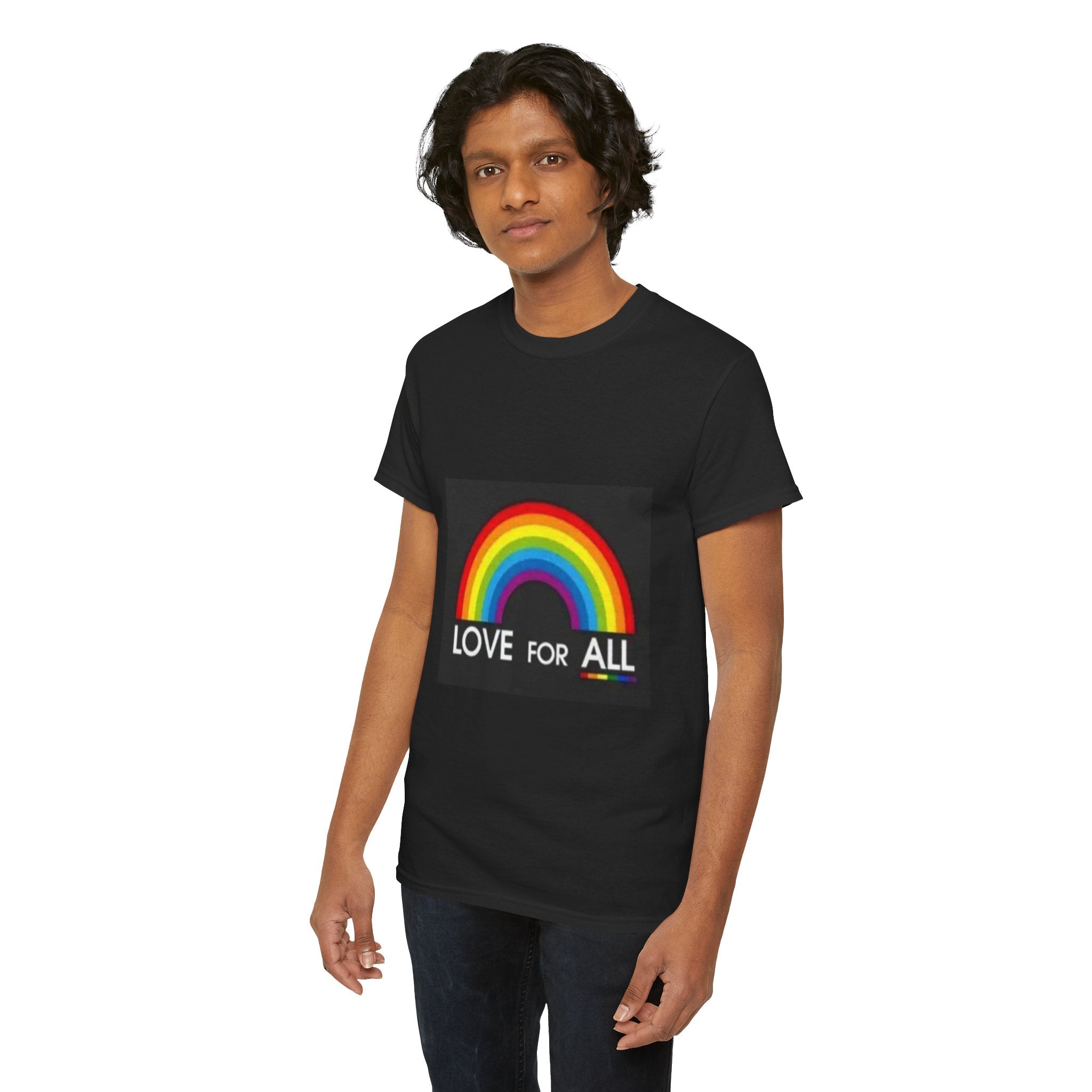 T-Shirt — 'Love For All' Rainbow Pride Tee