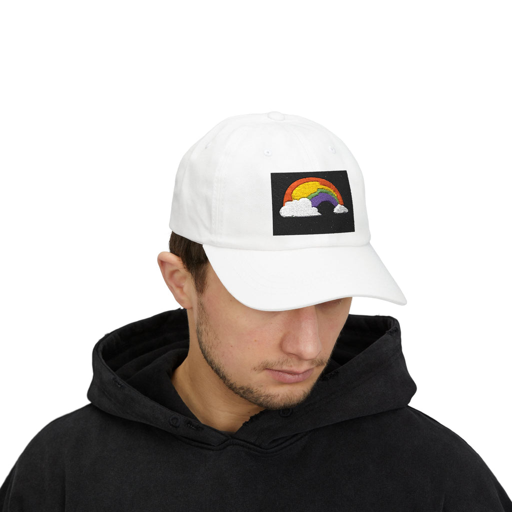 Dad Cap — Embroidered Rainbow Patch Baseball Hat