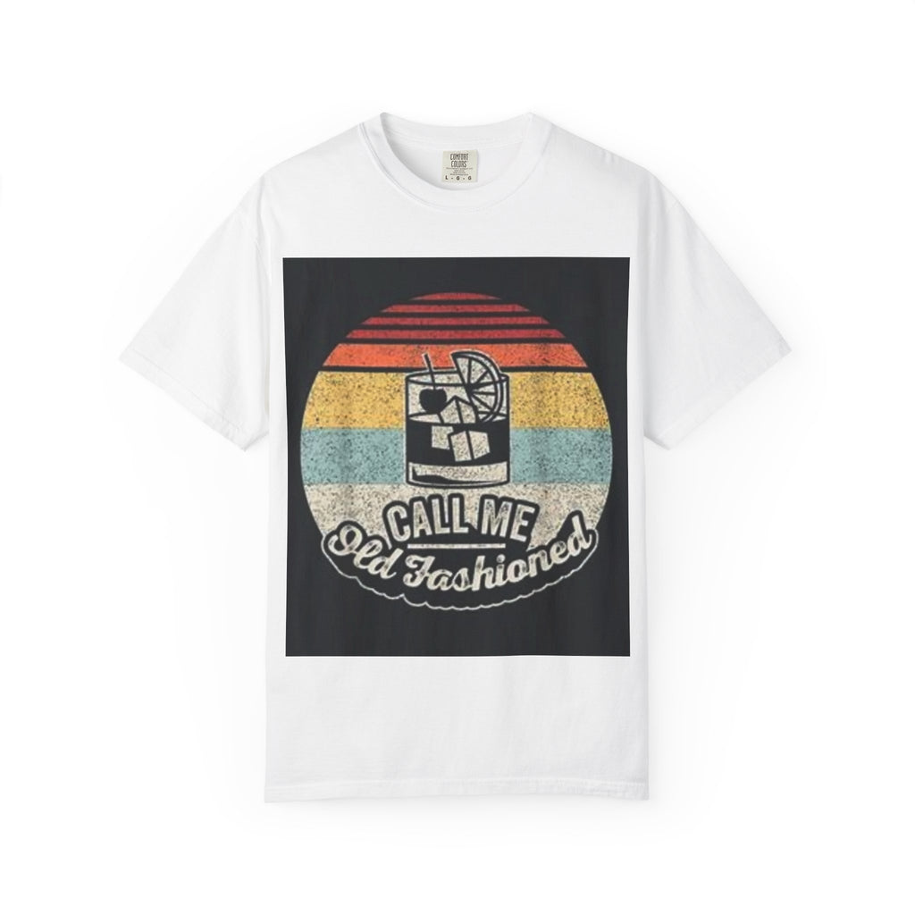 T-Shirt — "Call Me Old Fashioned" Retro Cocktail Graphic Tee