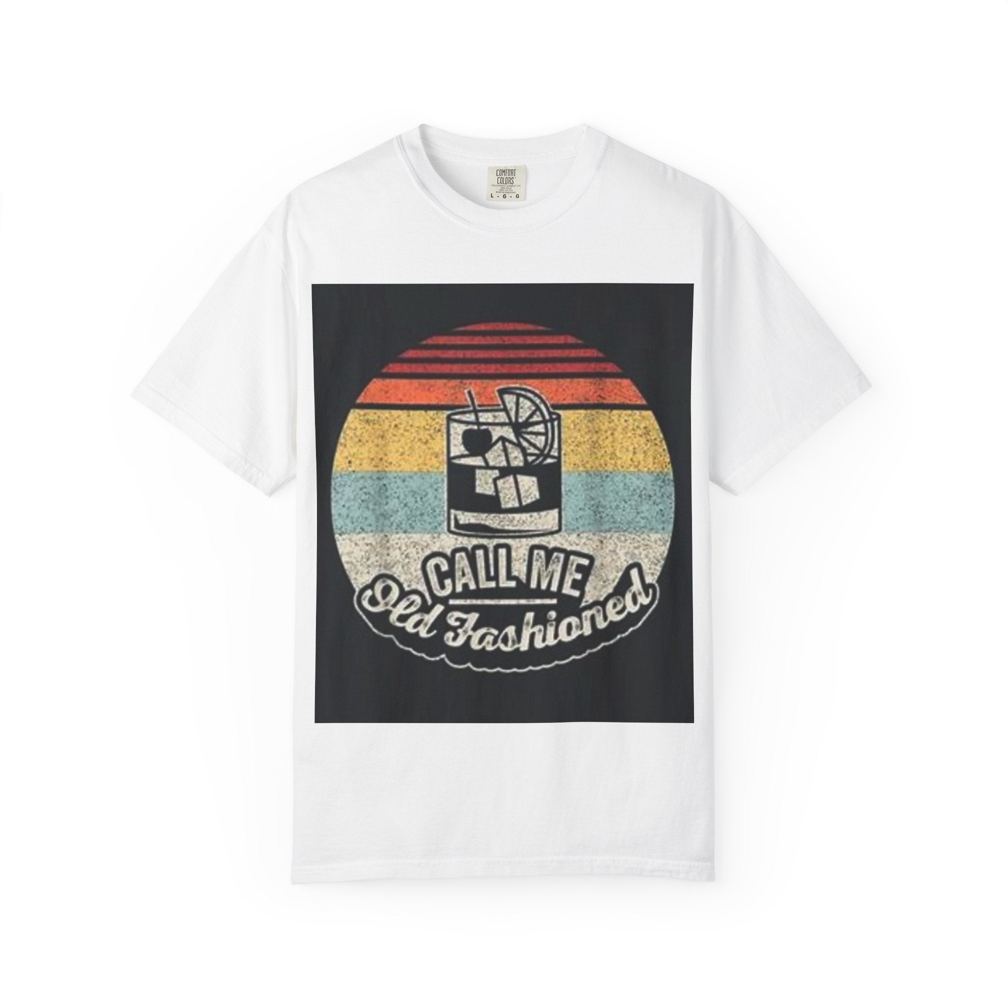 T-Shirt — "Call Me Old Fashioned" Retro Cocktail Graphic Tee
