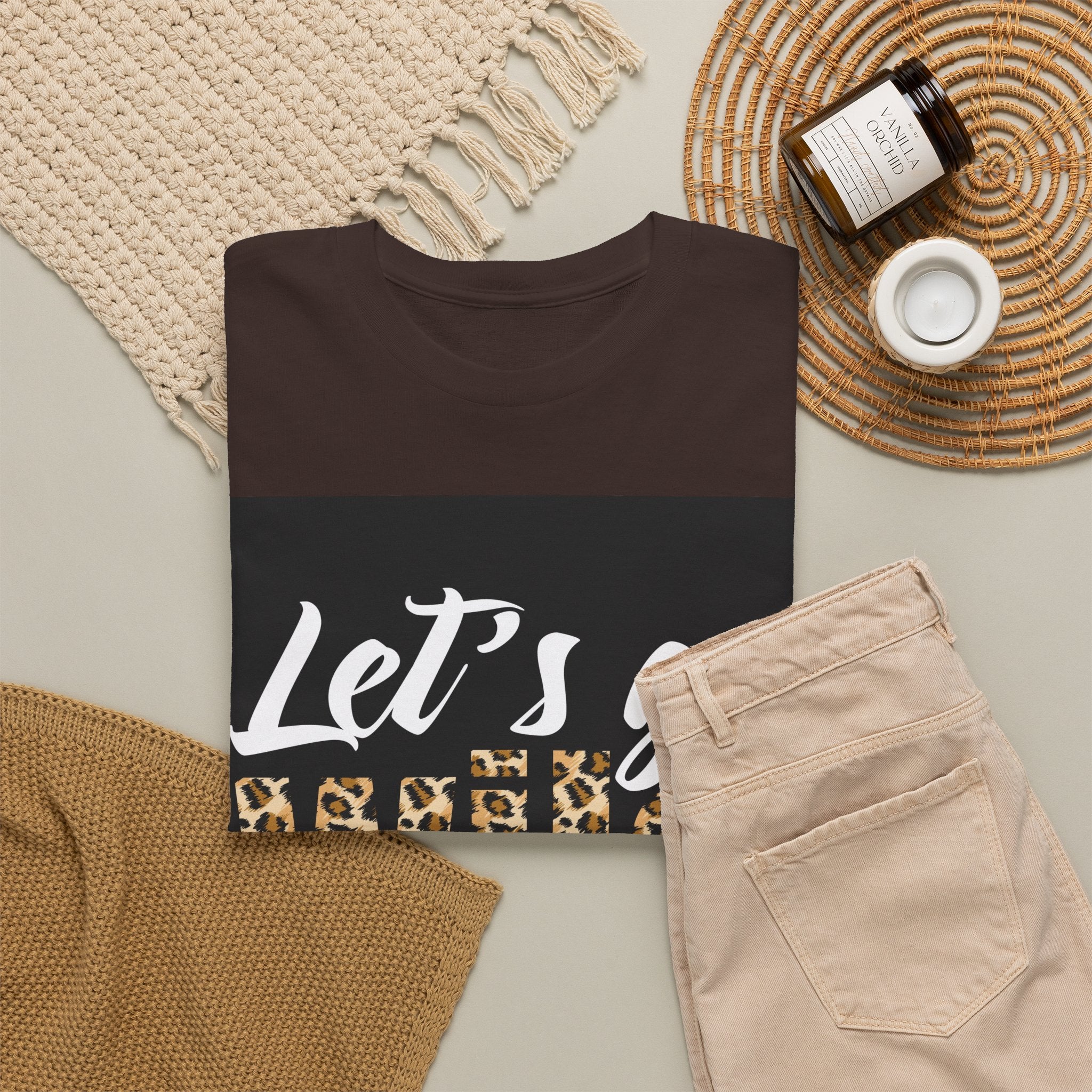 Let's Go Wild Leopard Graphic Tee