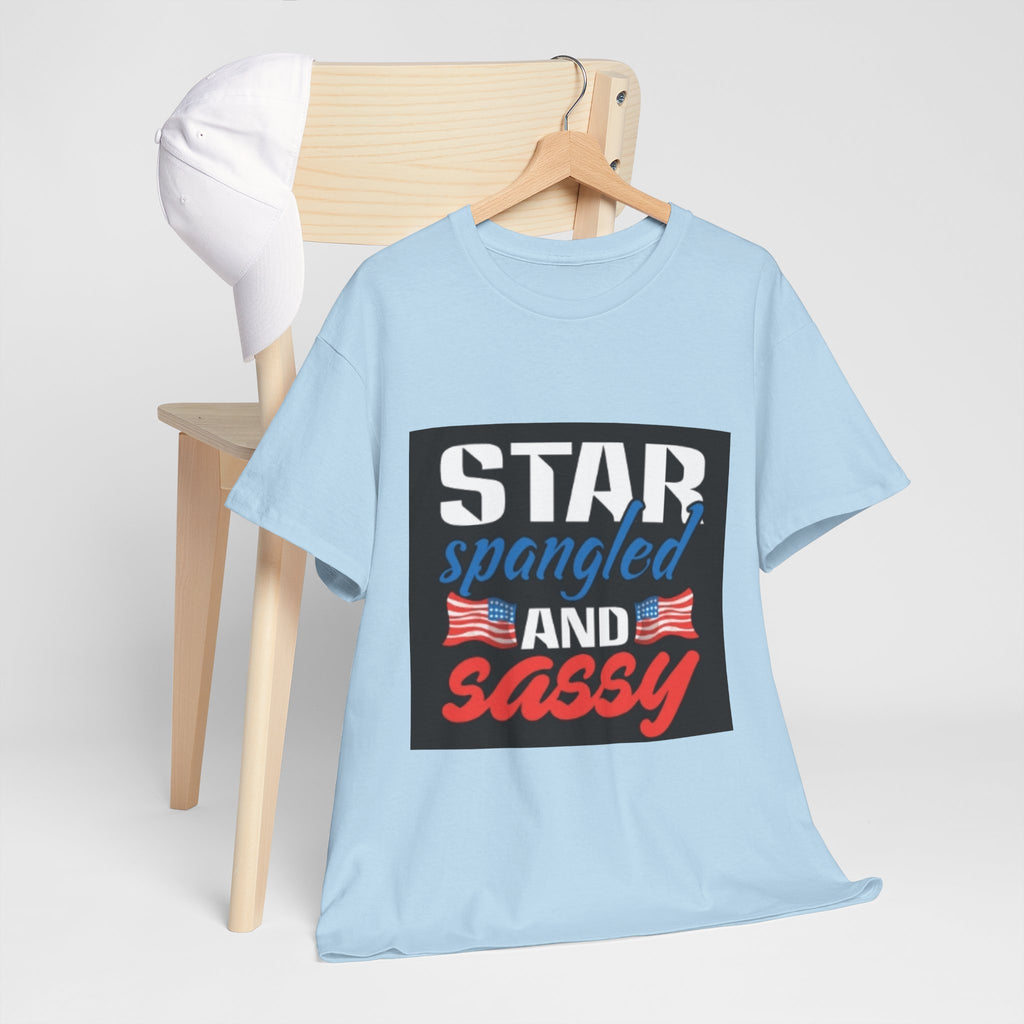 Star Spangled and Sassy Tee — Patriotic 4th of July Shirt with Flags