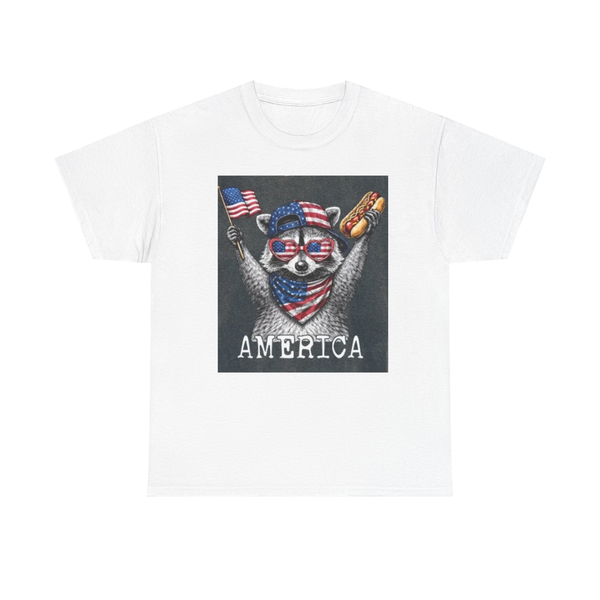 Patriotic Raccoon 'America' T-Shirt