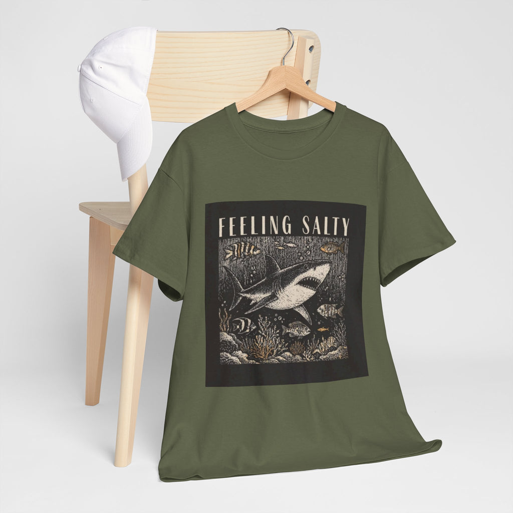 Feeling Salty Shark T-Shirt – Vintage Ocean Graphic Tee