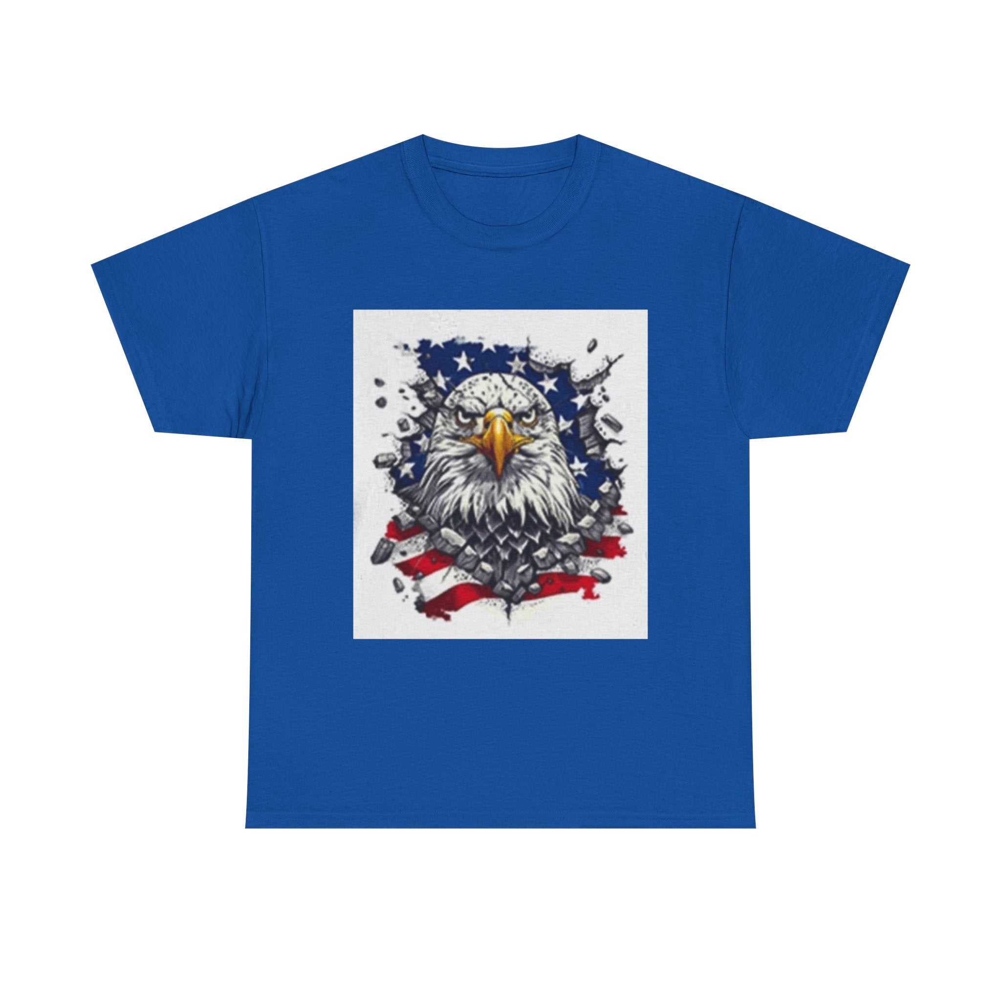 Eagle American Flag T-Shirt — Patriotic Bald Eagle Graphic Tee for 4th of July