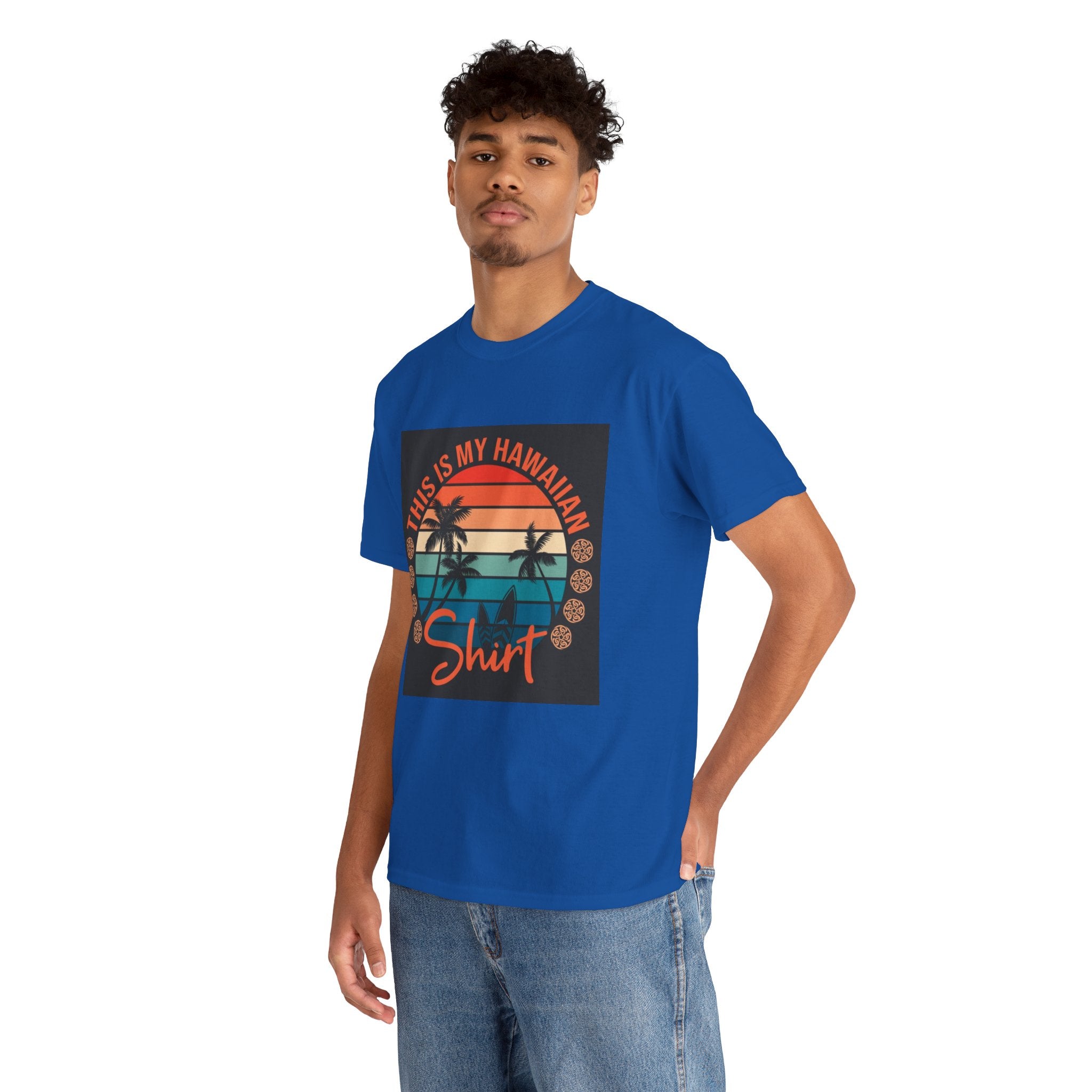 This Is My Hawaiian Shirt Tee — Vintage Sunset Palm Beach T-Shirt
