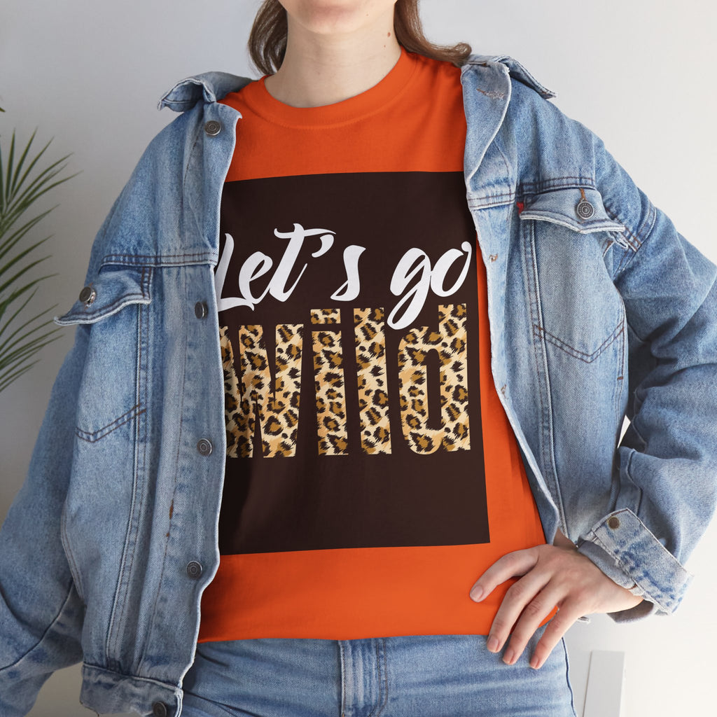 Let's Go Wild Leopard Graphic Tee