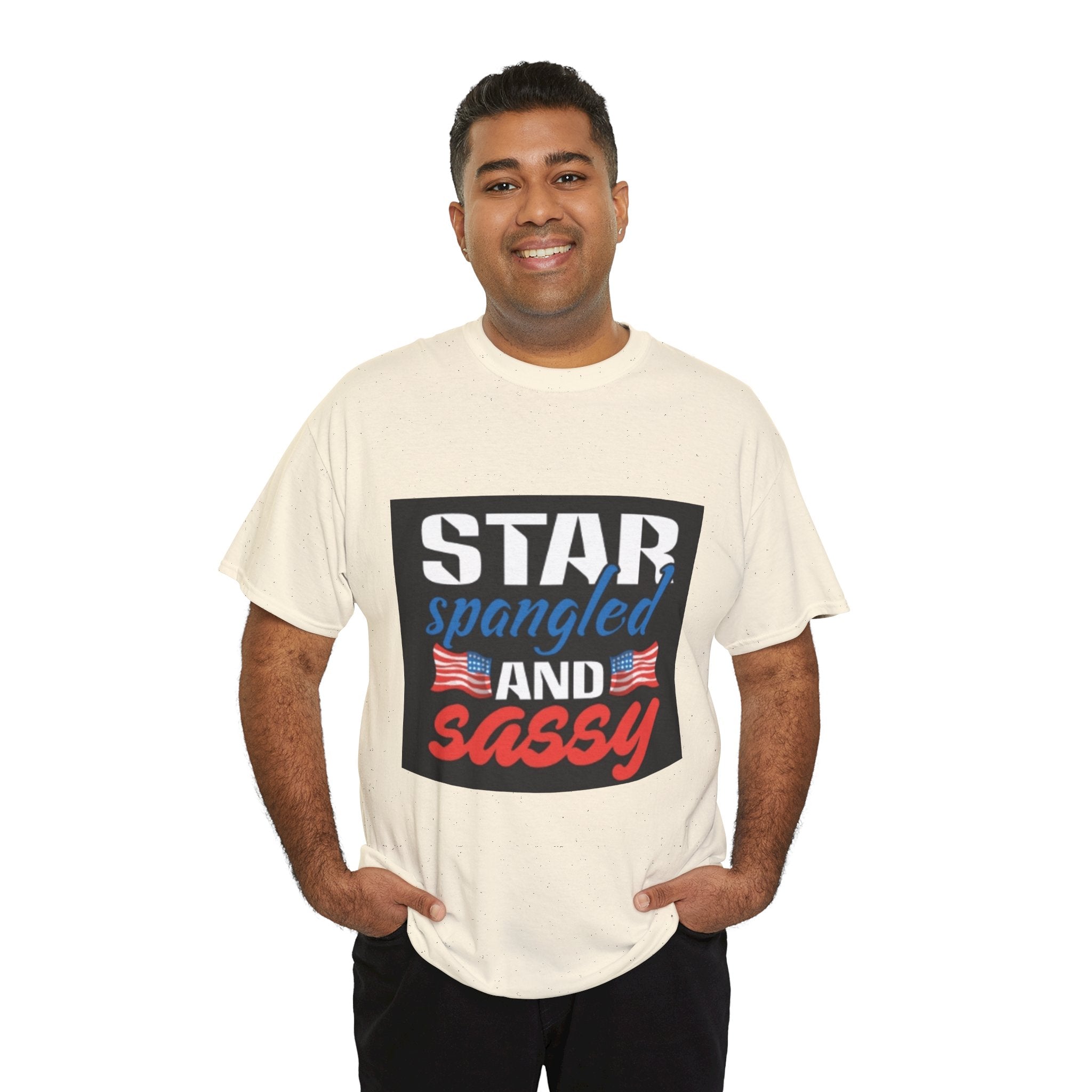 Star Spangled and Sassy Tee — Patriotic 4th of July Shirt with Flags