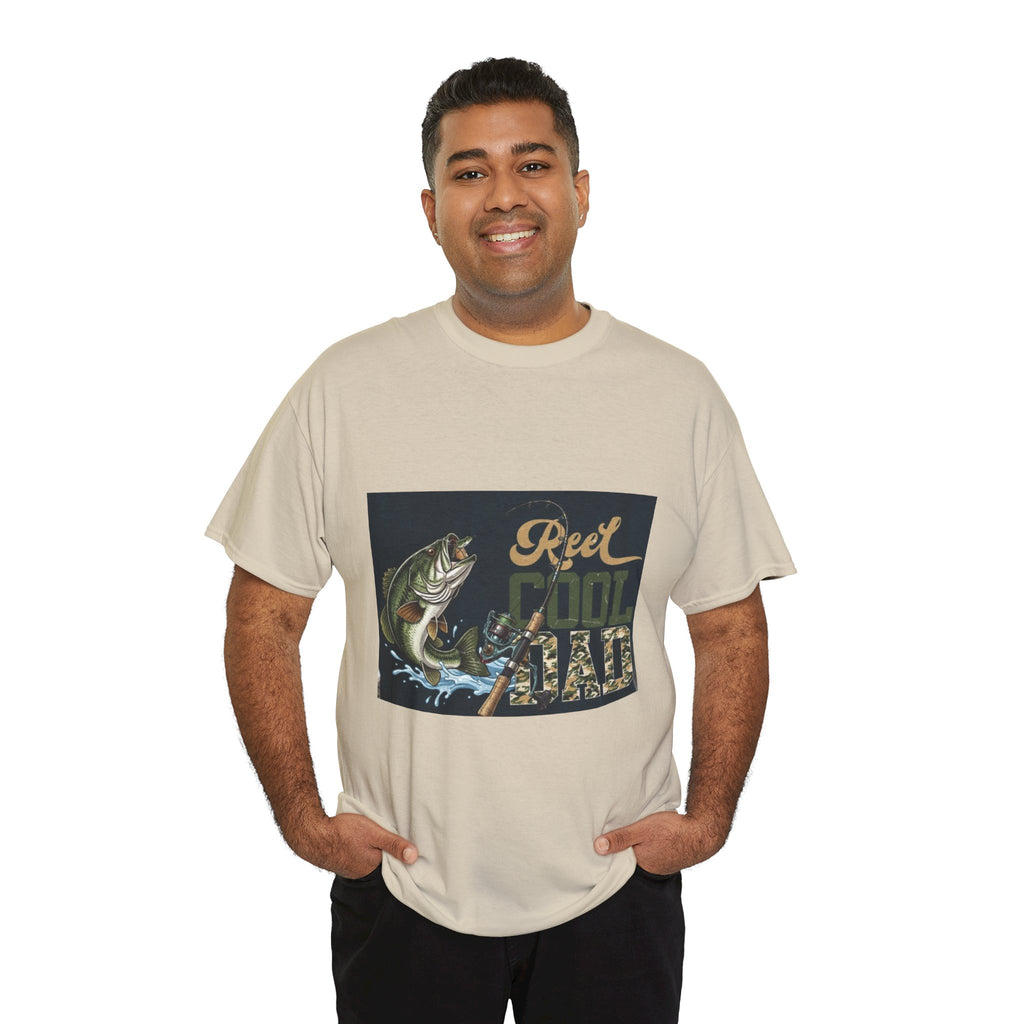 Fishing T-Shirt — "Reel Cool Dad" Graphic Tee