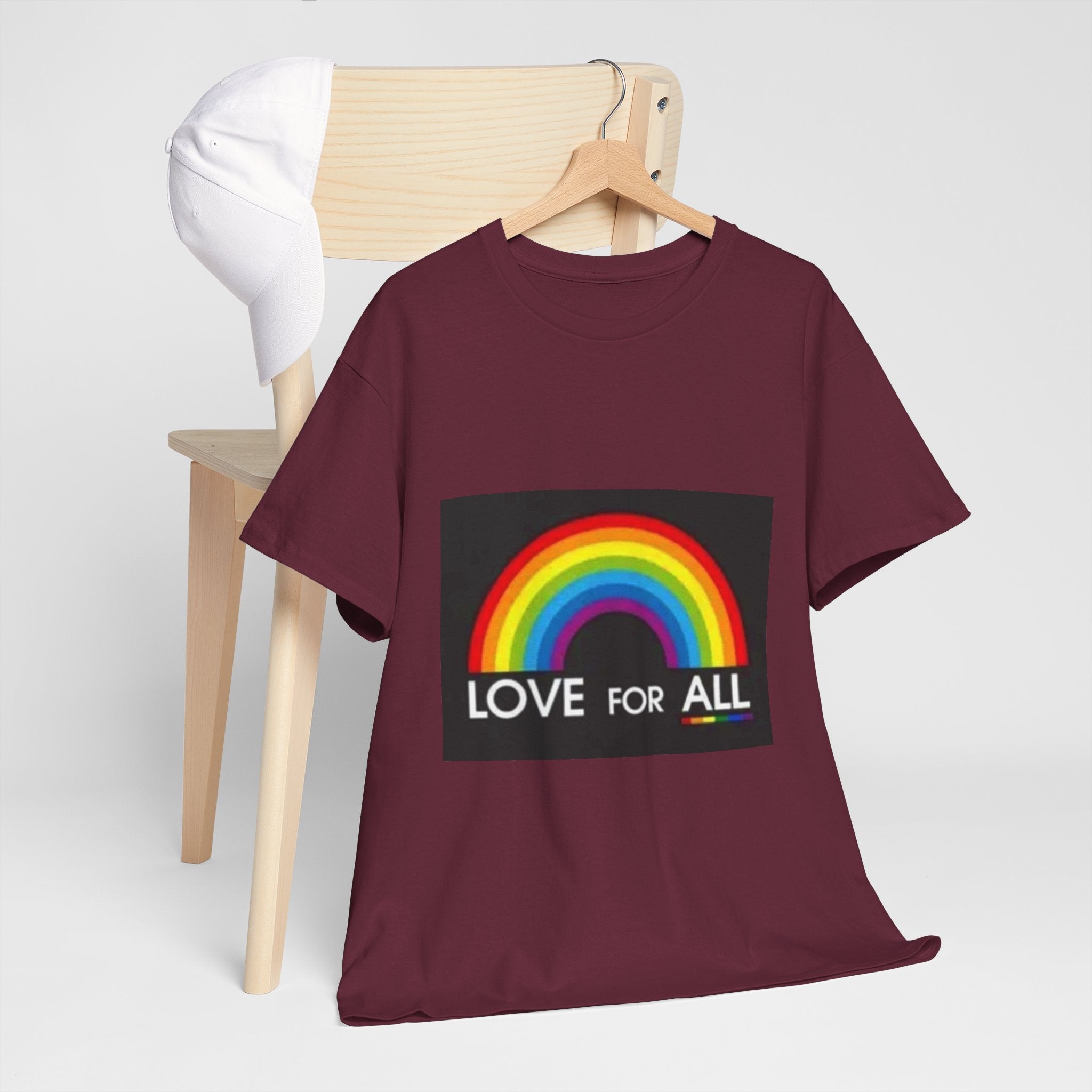 T-Shirt — 'Love For All' Rainbow Pride Tee