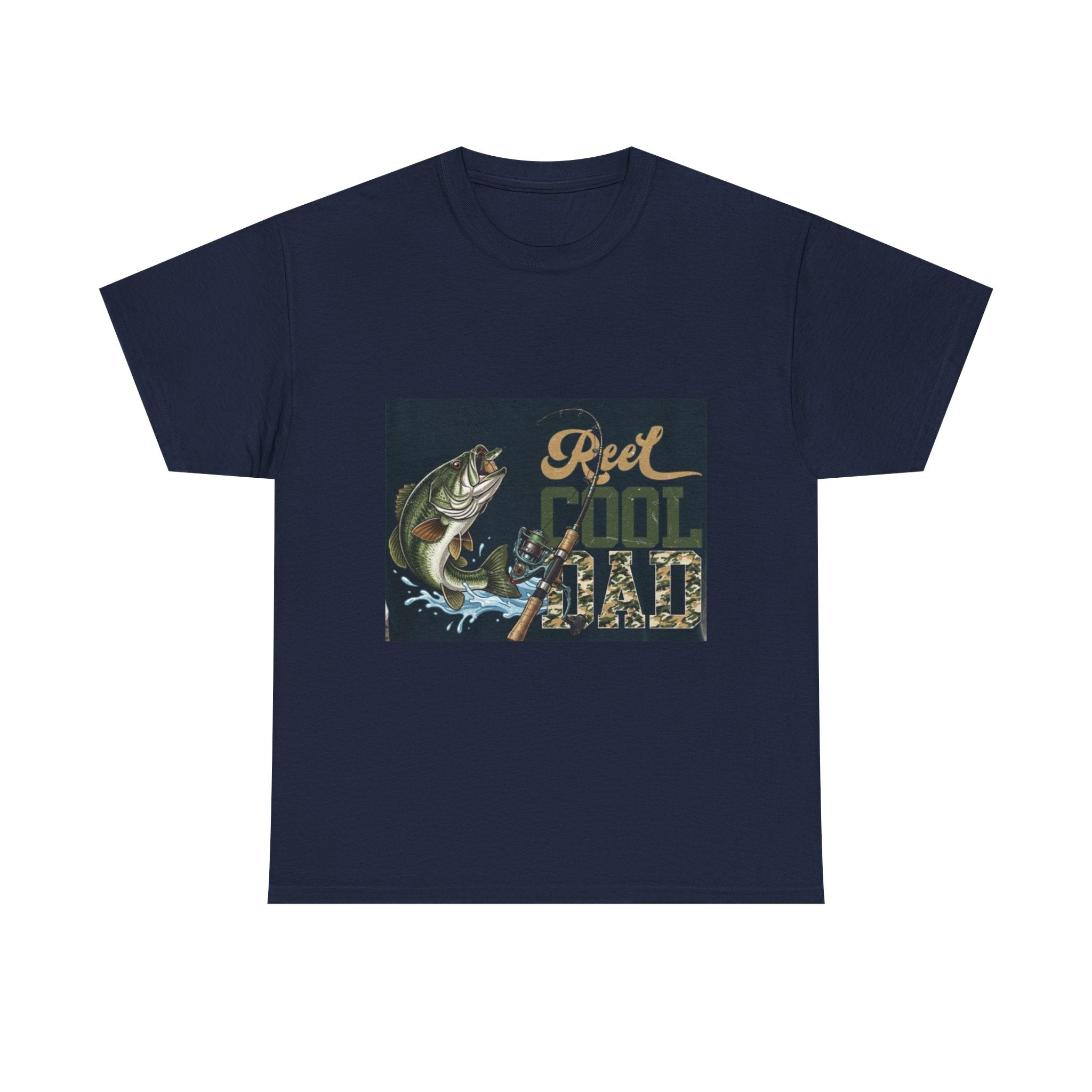 Fishing T-Shirt — "Reel Cool Dad" Graphic Tee