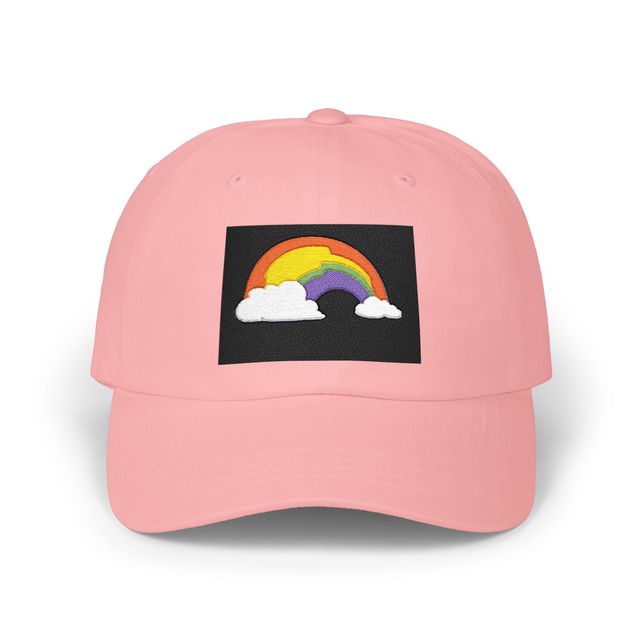 Dad Cap — Embroidered Rainbow Patch Baseball Hat
