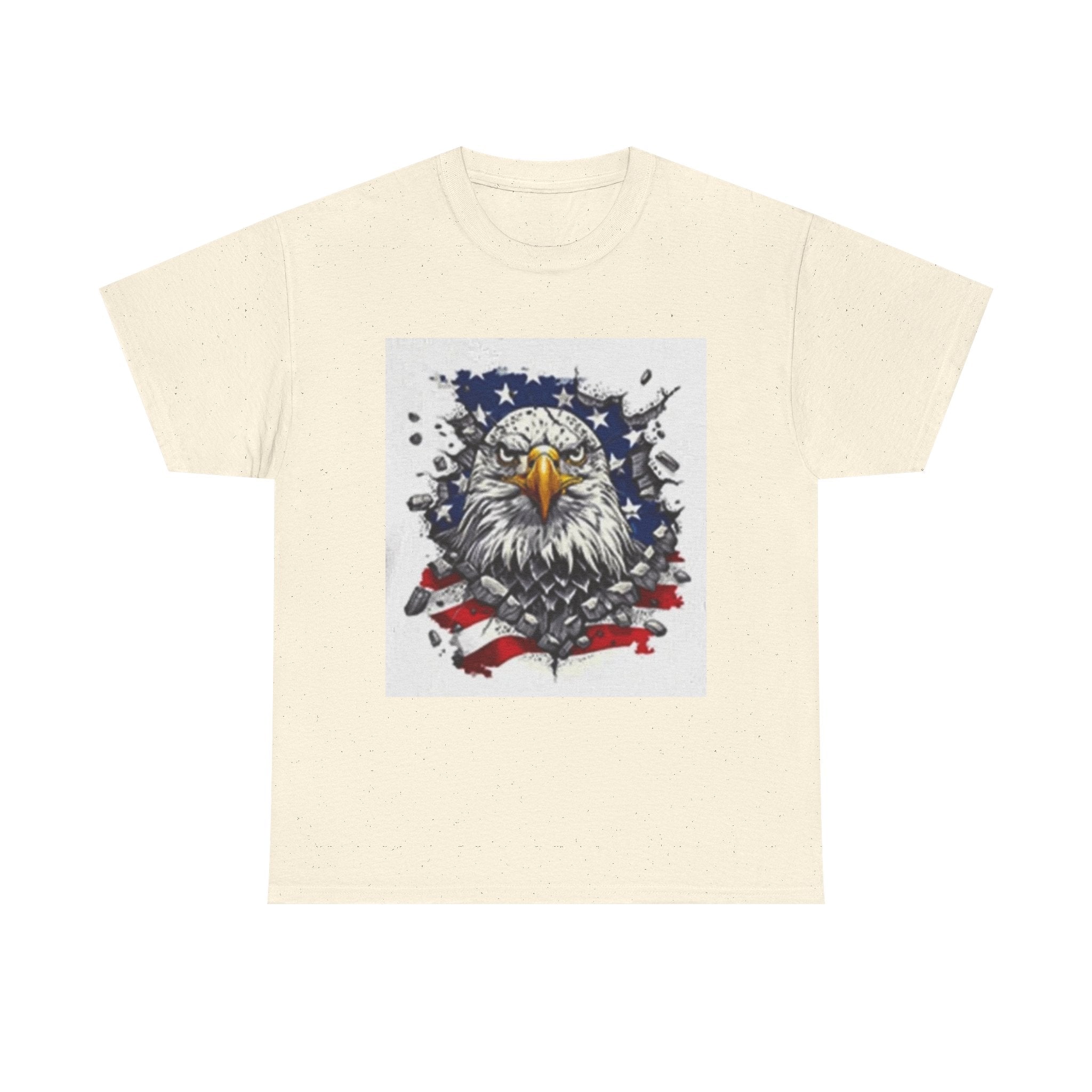 Eagle American Flag T-Shirt — Patriotic Bald Eagle Graphic Tee for 4th of July