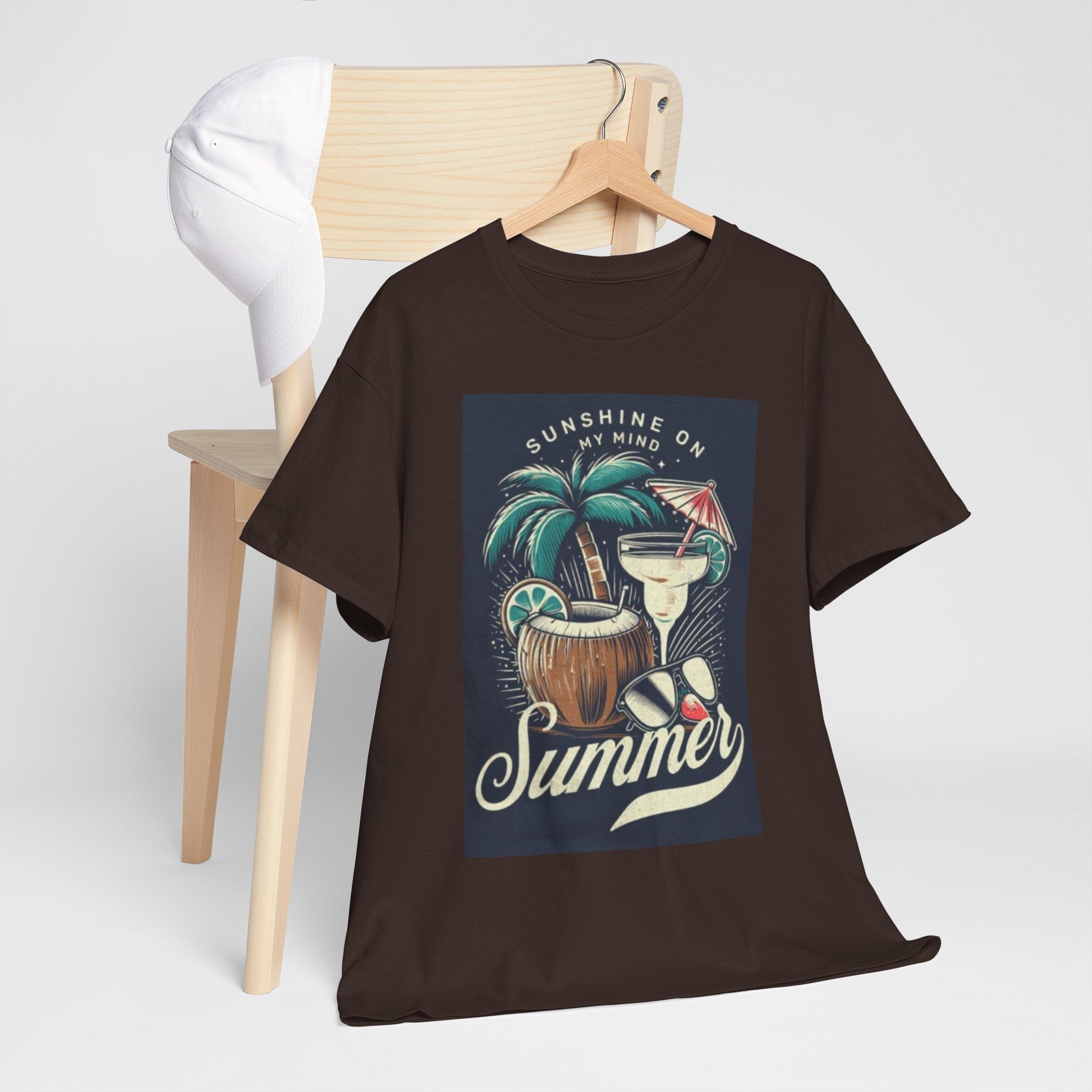 Summer Cocktail Tee — "Sunshine On My Mind" Tropical Beach T-Shirt