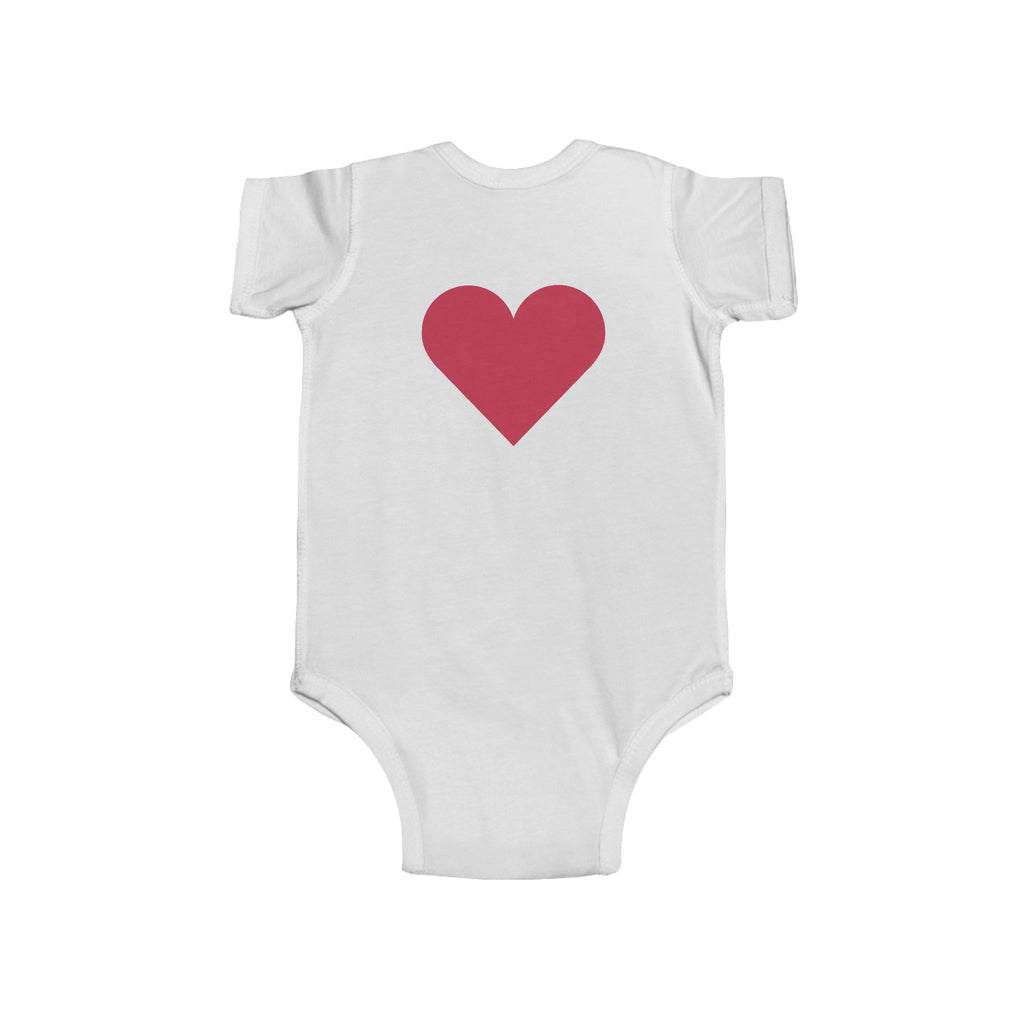 Infant Bodysuit - Black Cat Holding Heart "You're Purrfect" Baby Onesie