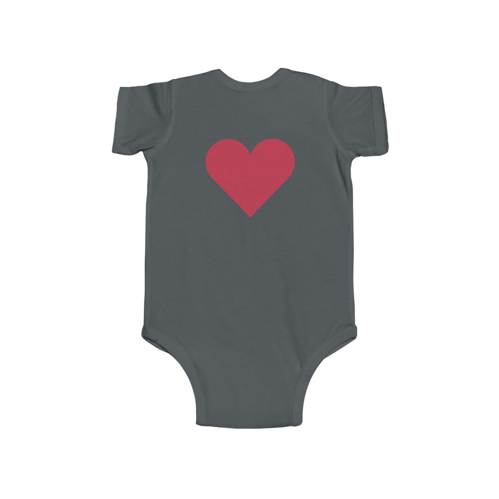 Infant Bodysuit - Black Cat Holding Heart "You're Purrfect" Baby Onesie