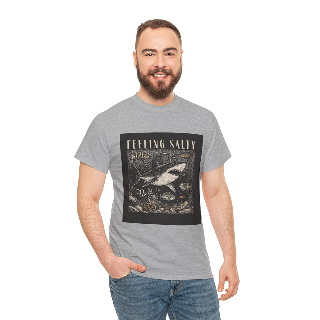 Feeling Salty Shark T-Shirt – Vintage Ocean Graphic Tee
