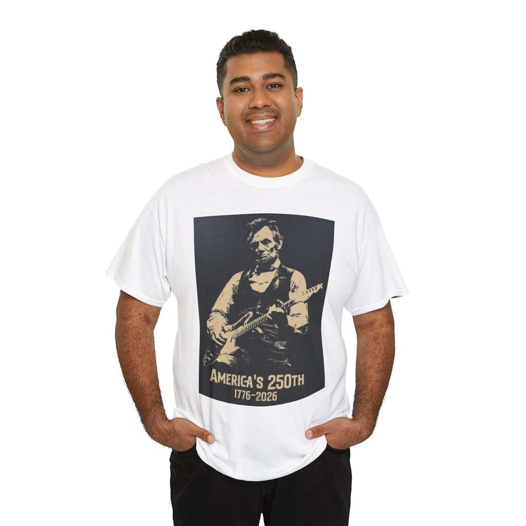 America's 250th Guitar Tee — 1776–2026 Patriotic Rock T‑Shirt