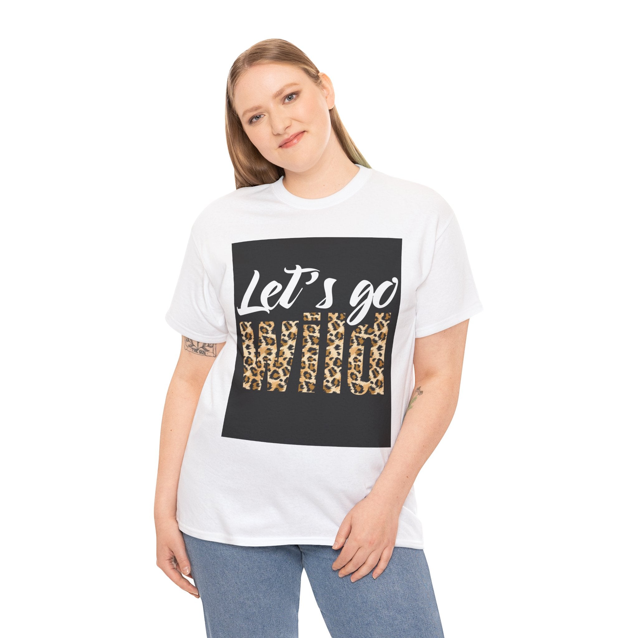 Let's Go Wild Leopard Graphic Tee