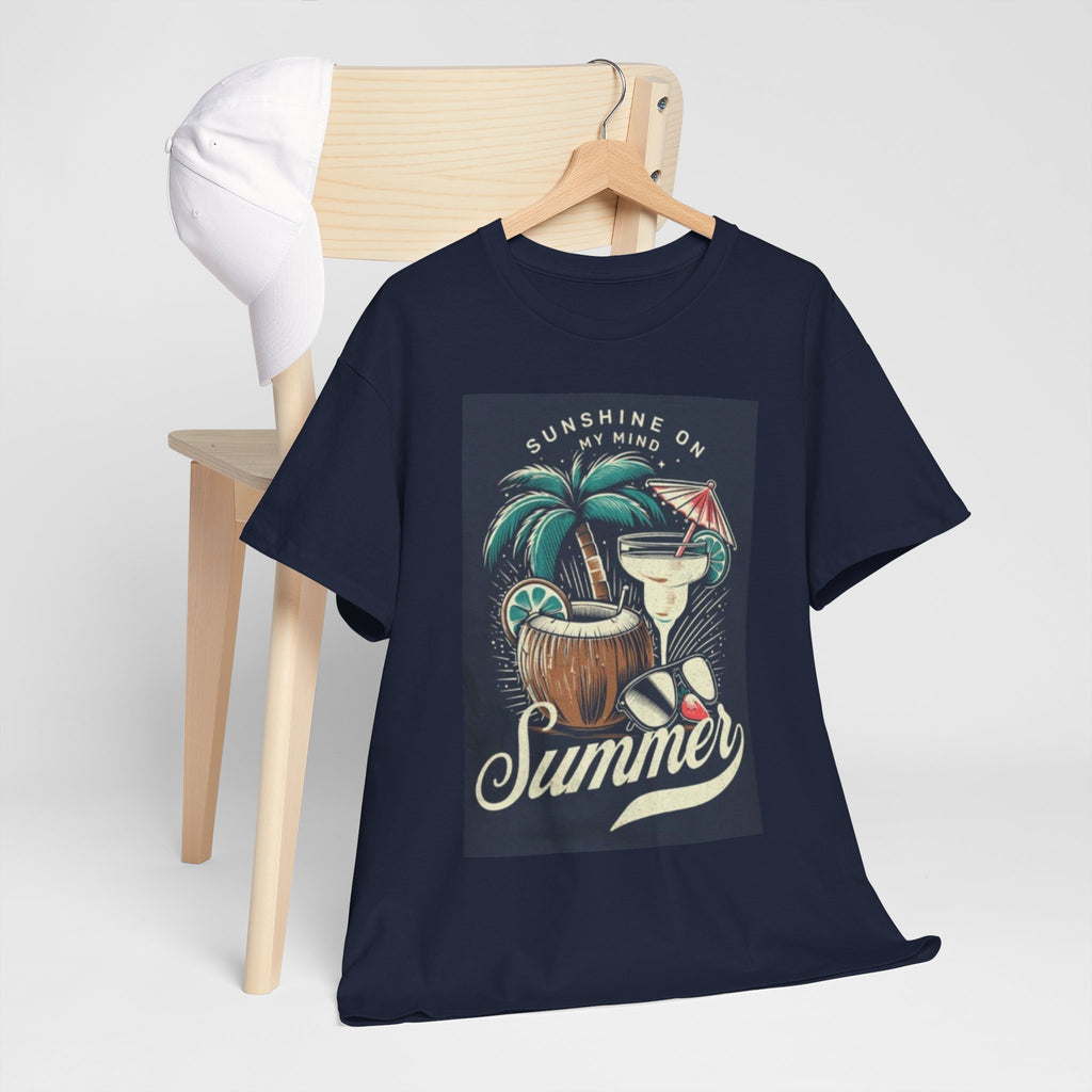 Summer Cocktail Tee — "Sunshine On My Mind" Tropical Beach T-Shirt