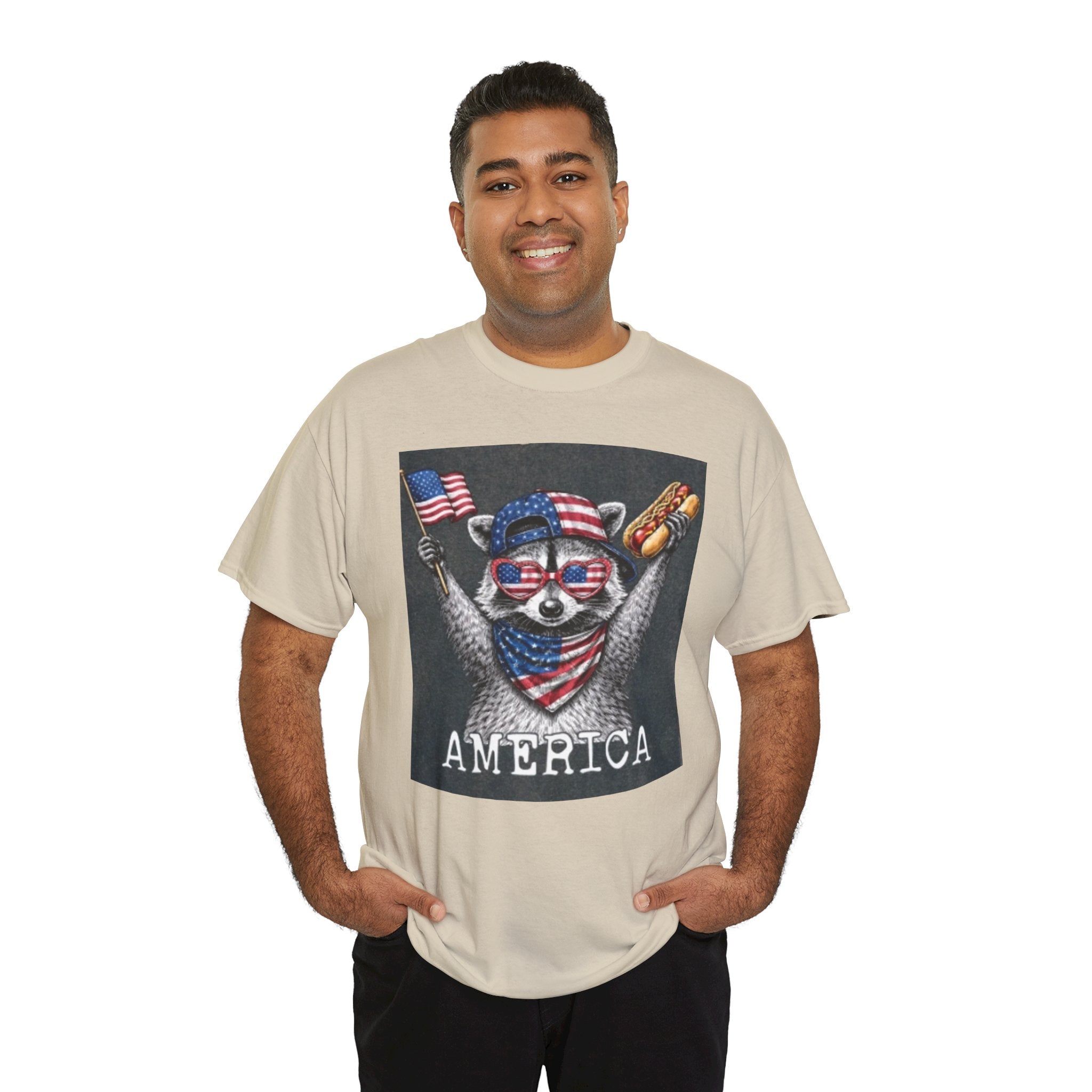 Patriotic Raccoon 'America' T-Shirt