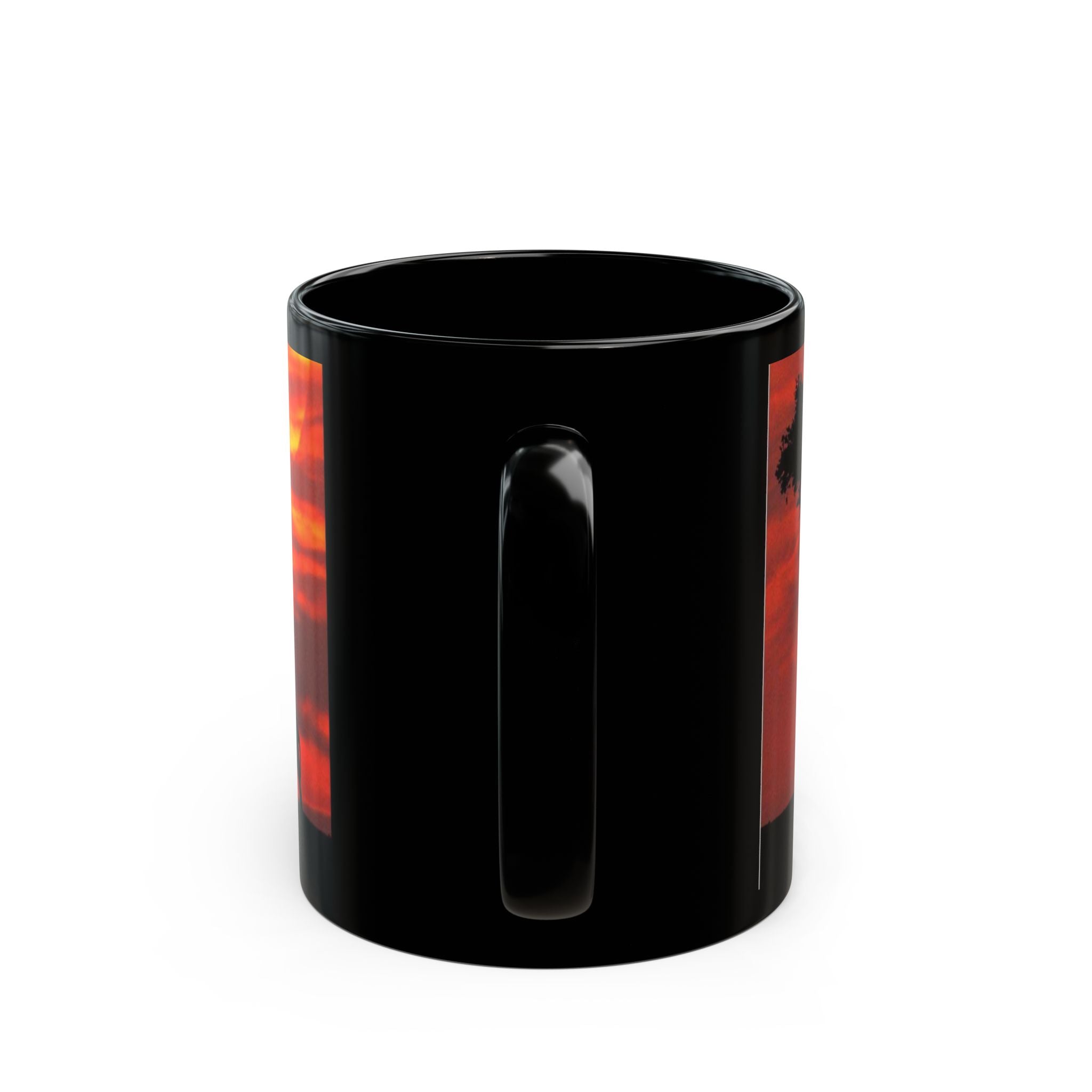 Elephant Sunset Mug — African Safari Silhouette Coffee Cup (11oz/15oz)