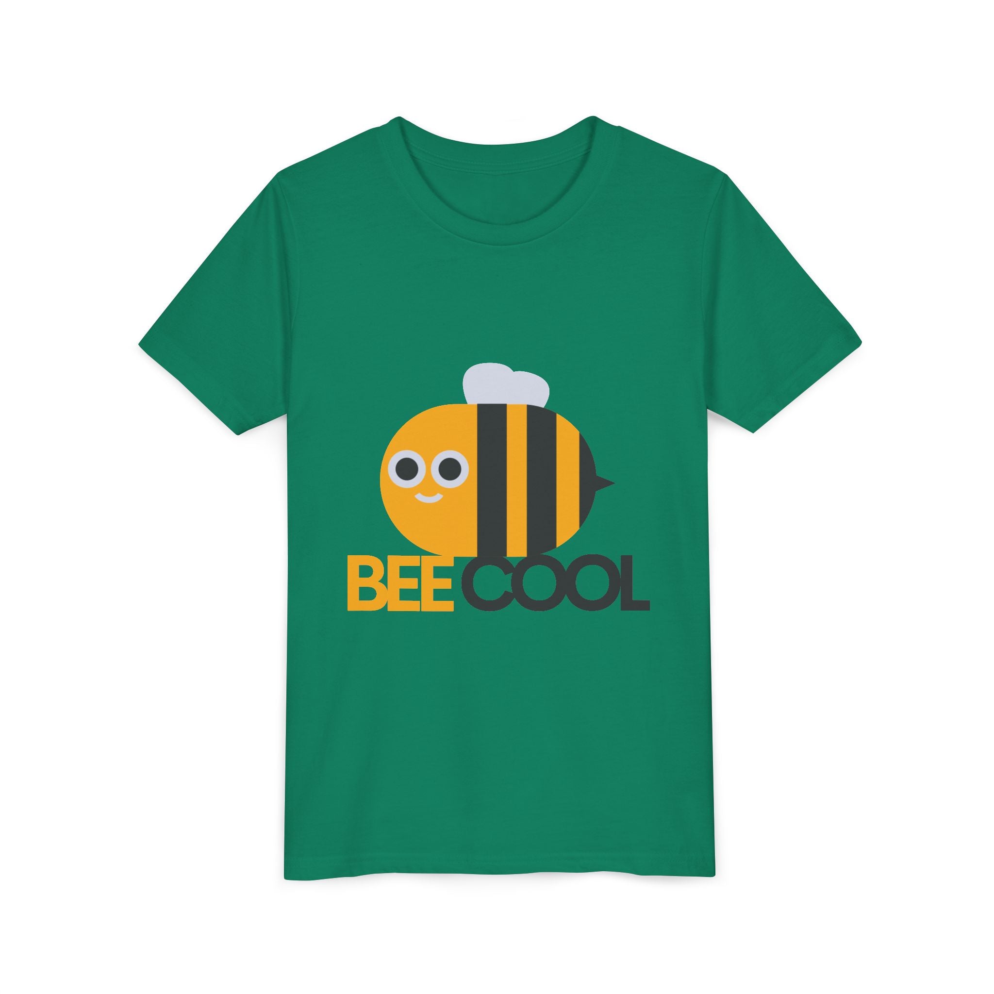 Bee Cool Kids Tee — Cute Bee Graphic Youth Short Sleeve Shirt