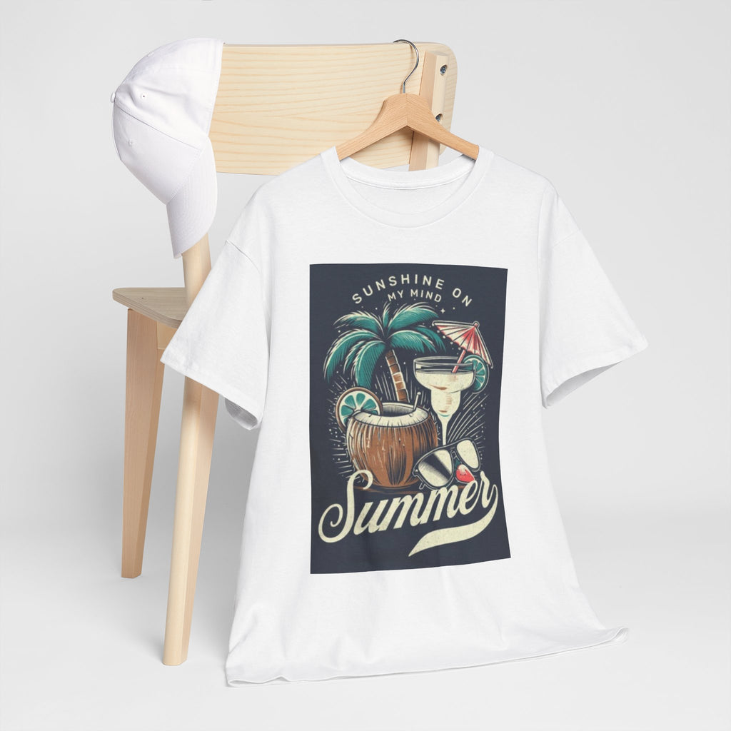 Summer Cocktail Tee — "Sunshine On My Mind" Tropical Beach T-Shirt
