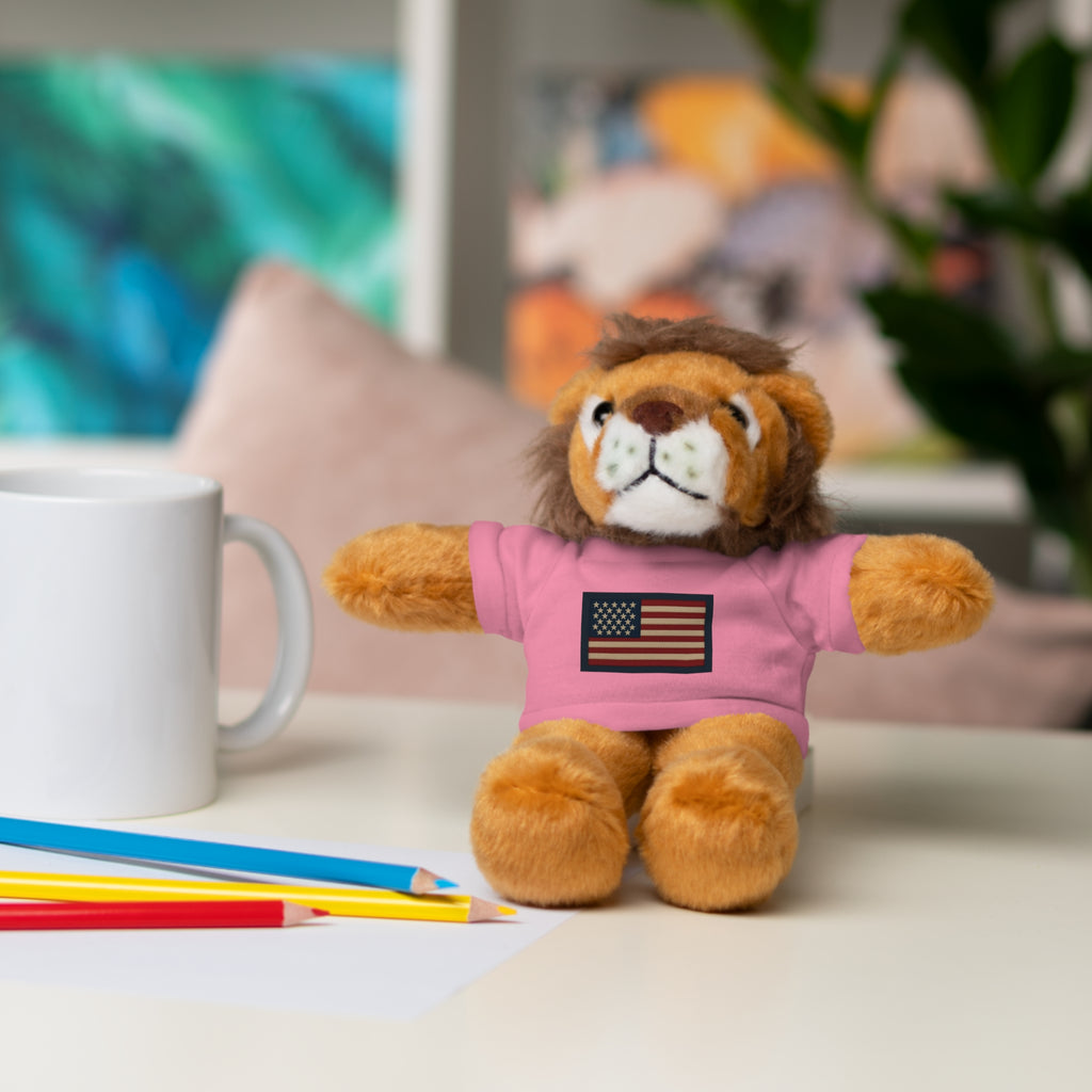 American Flag Teddy Bear with Tee — Patriotic Plush Gift